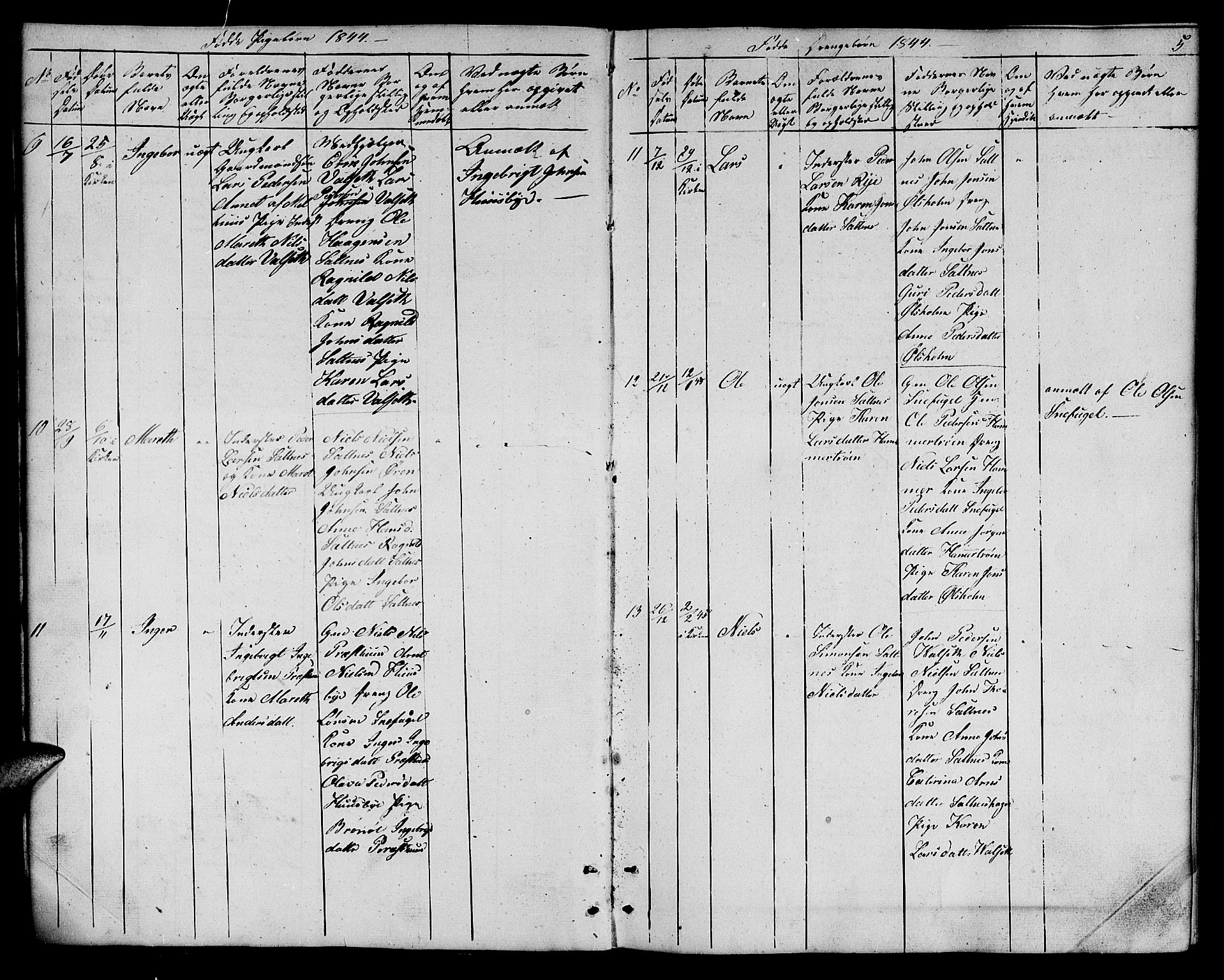 Ministerialprotokoller, klokkerbøker og fødselsregistre - Sør-Trøndelag, AV/SAT-A-1456/666/L0789: Klokkerbok nr. 666C02, 1843-1847, s. 5