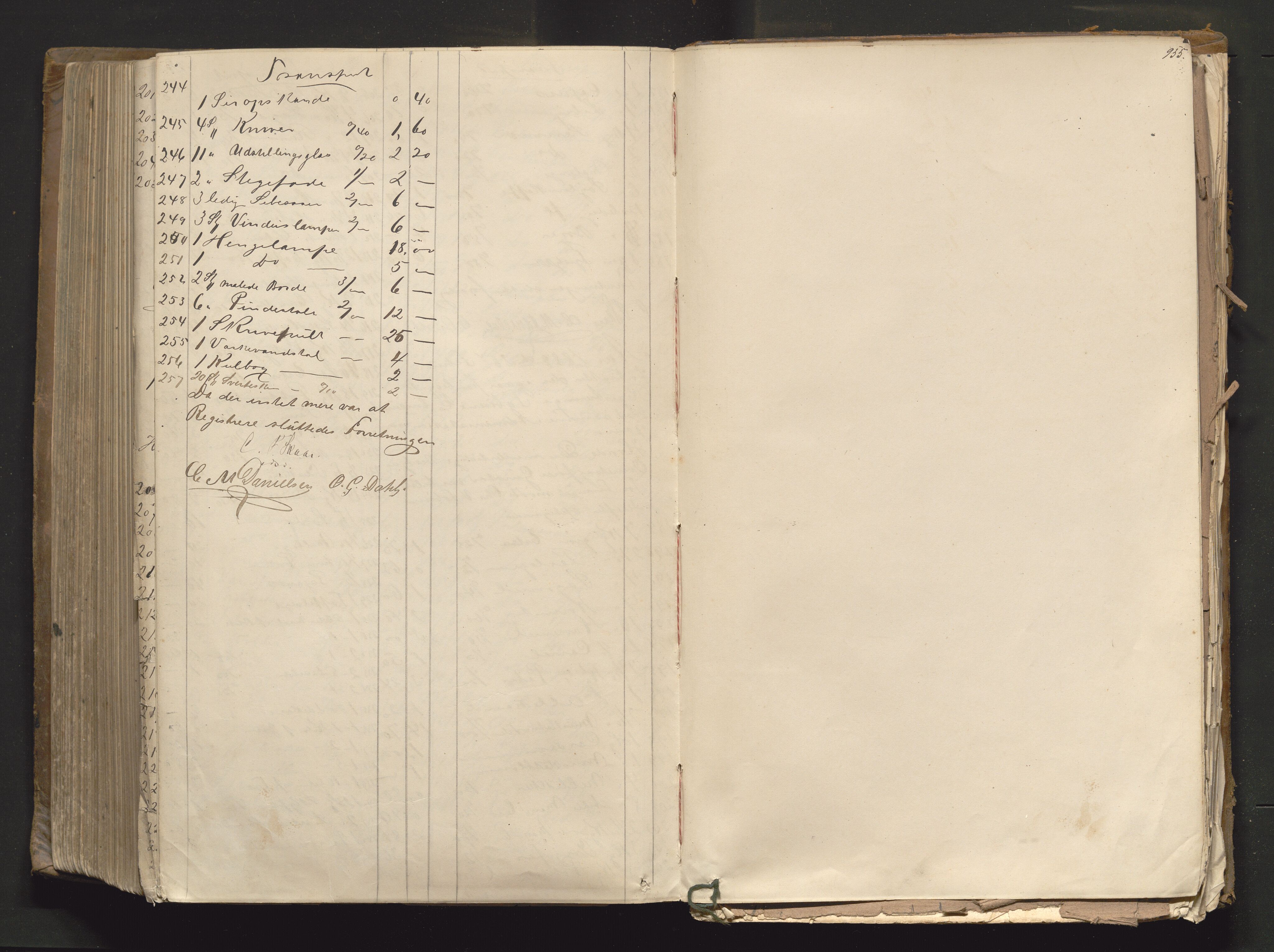 Skien byfogd, AV/SAKO-A-219/H/Hb/L0013: Skifteprotokoll, 1878-1889, s. 954-955