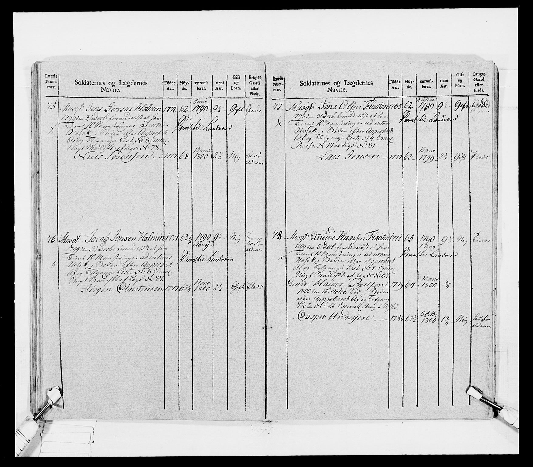 Generalitets- og kommissariatskollegiet, Det kongelige norske kommissariatskollegium, AV/RA-EA-5420/E/Eh/L0031b: Nordafjelske gevorbne infanteriregiment, 1802, s. 302