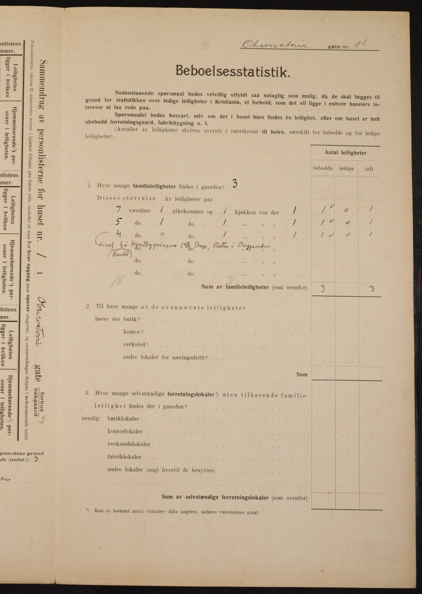 OBA, Kommunal folketelling 1.2.1910 for Kristiania, 1910, s. 71583