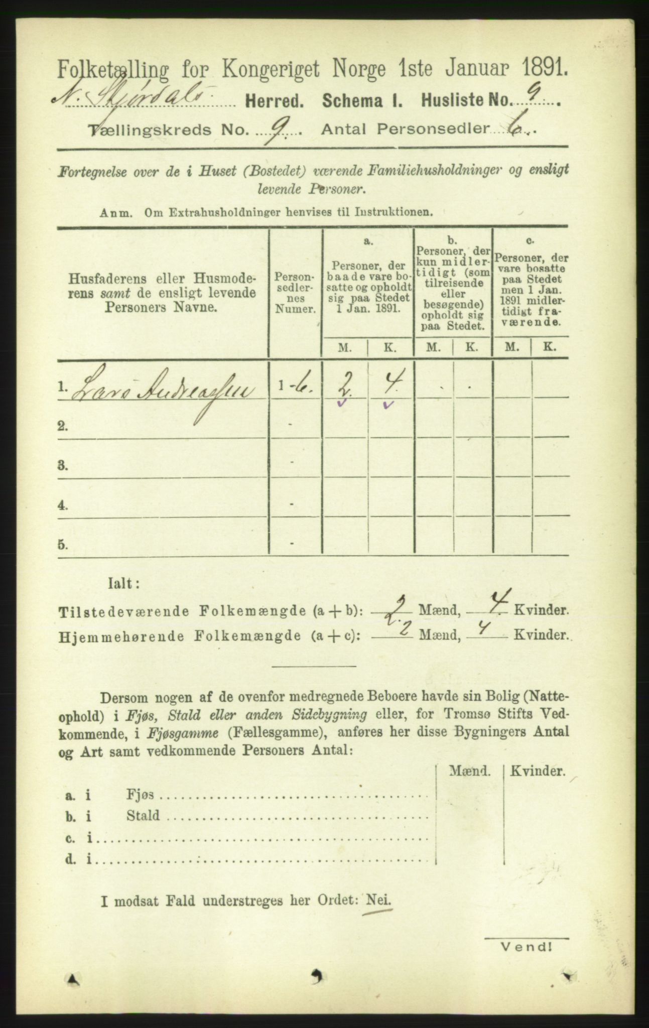 RA, Folketelling 1891 for 1714 Nedre Stjørdal herred, 1891, s. 4740