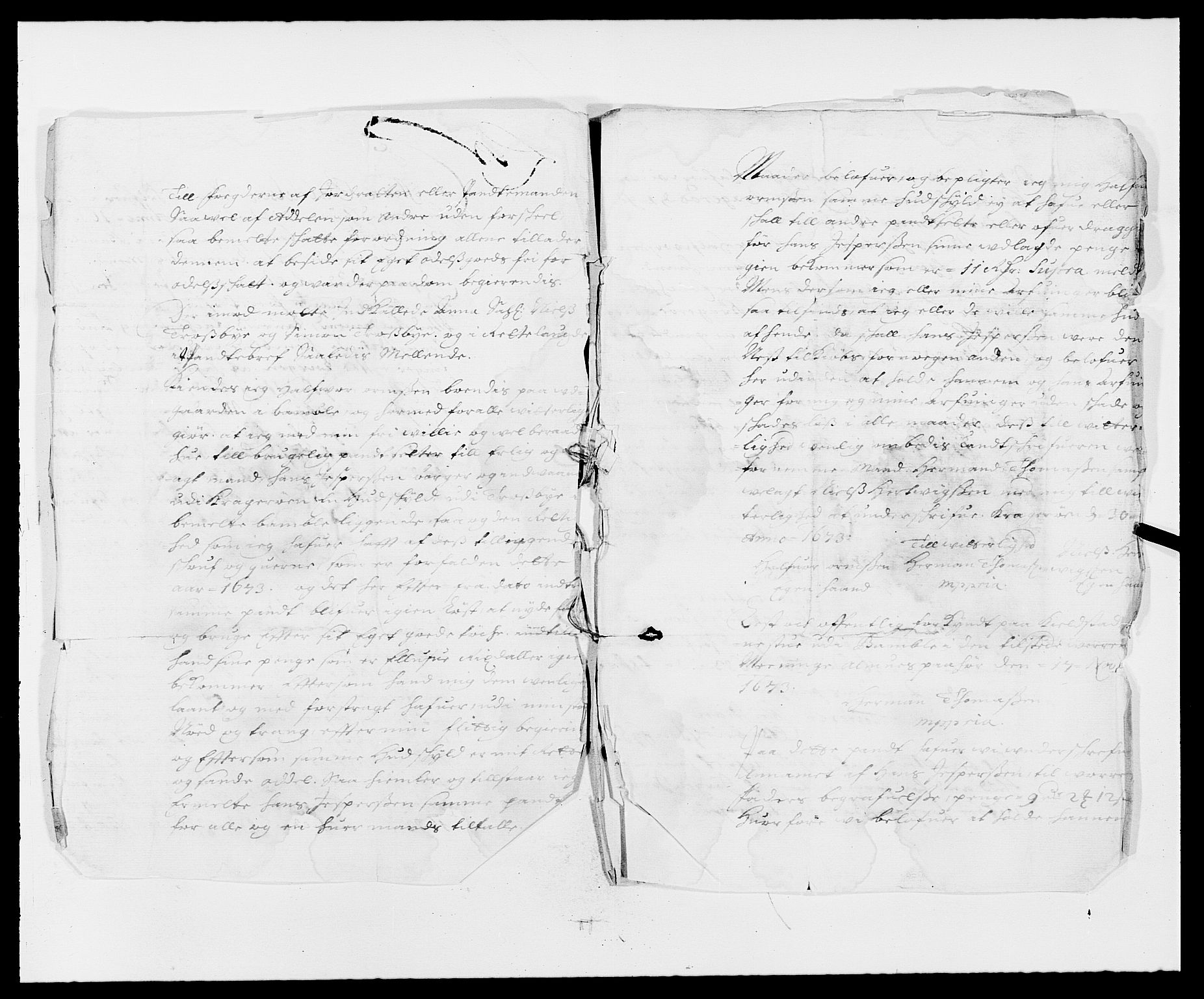 Rentekammeret inntil 1814, Reviderte regnskaper, Fogderegnskap, AV/RA-EA-4092/R34/L2050: Fogderegnskap Bamble, 1688-1691, s. 241