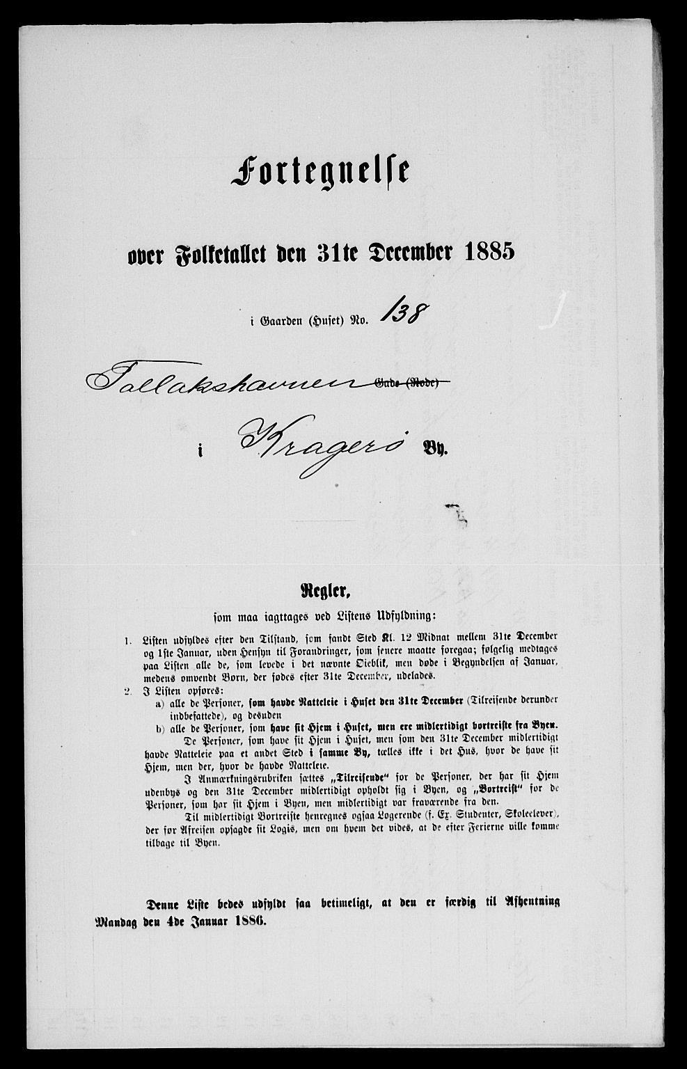 SAKO, Folketelling 1885 for 0801 Kragerø kjøpstad, 1885, s. 311