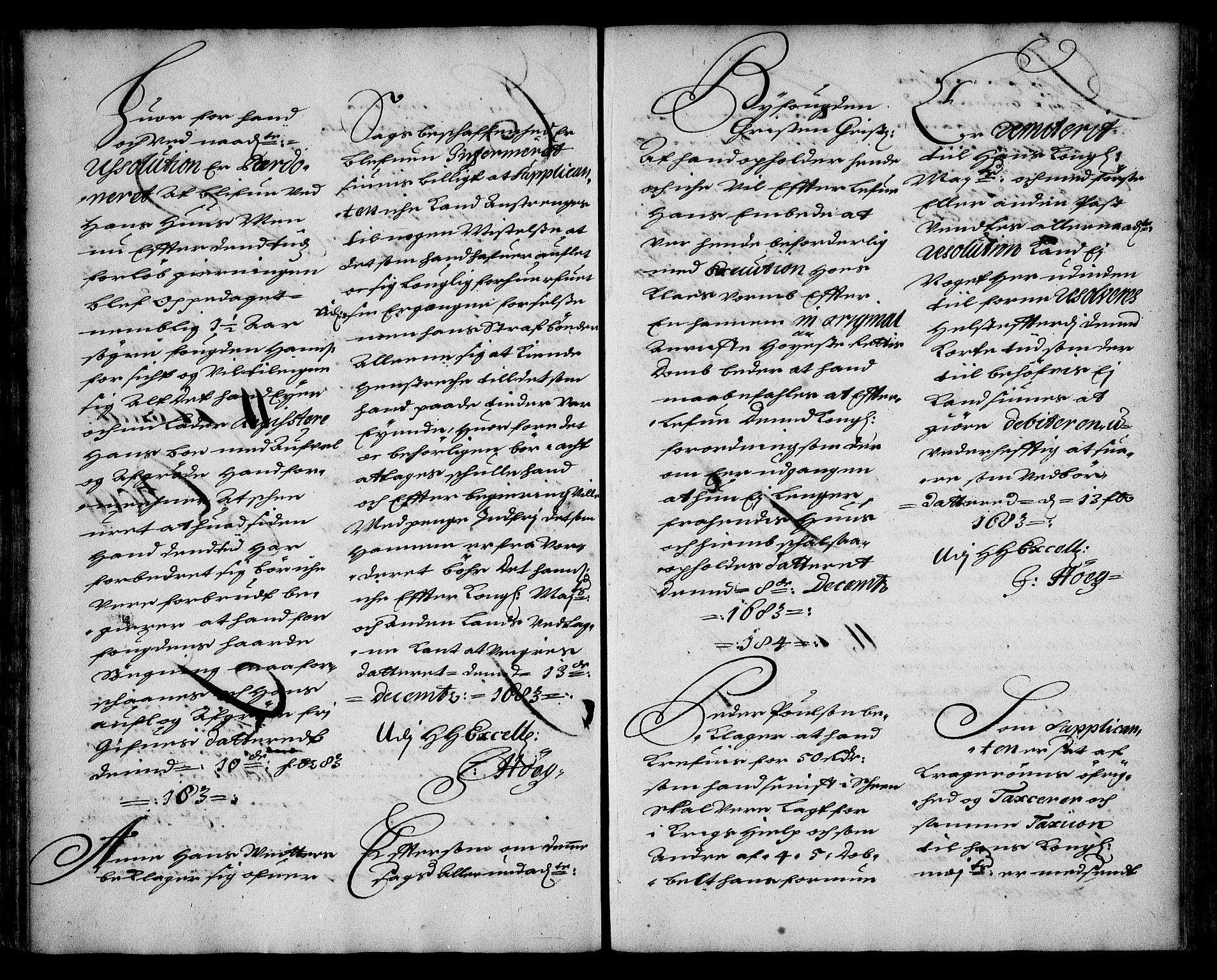 Stattholderembetet 1572-1771, AV/RA-EA-2870/Ae/L0001: Supplikasjons- og resolusjonsprotokoll, 1683-1684