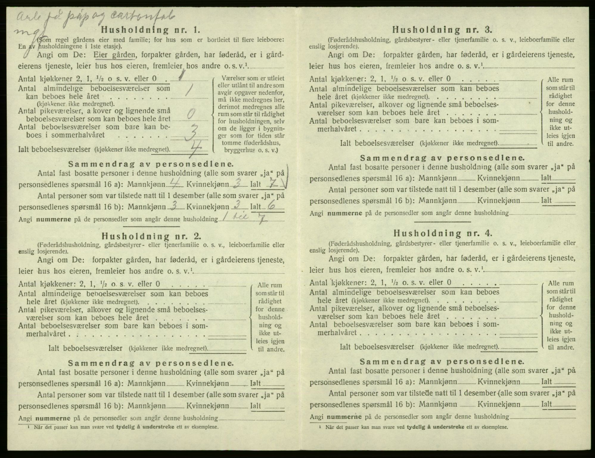 SAB, Folketelling 1920 for 1239 Hålandsdal herred, 1920, s. 127