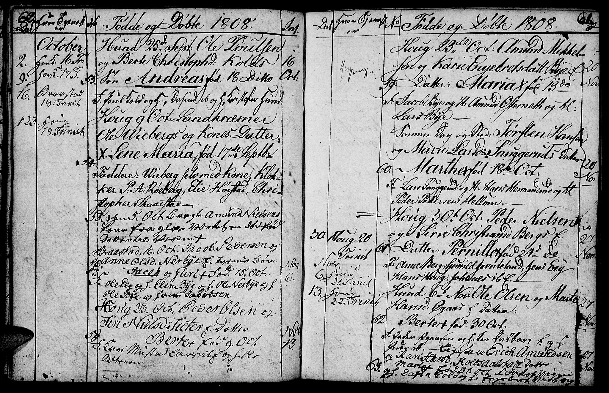 Vardal prestekontor, AV/SAH-PREST-100/H/Ha/Hab/L0003: Klokkerbok nr. 3, 1803-1808, s. 60-61