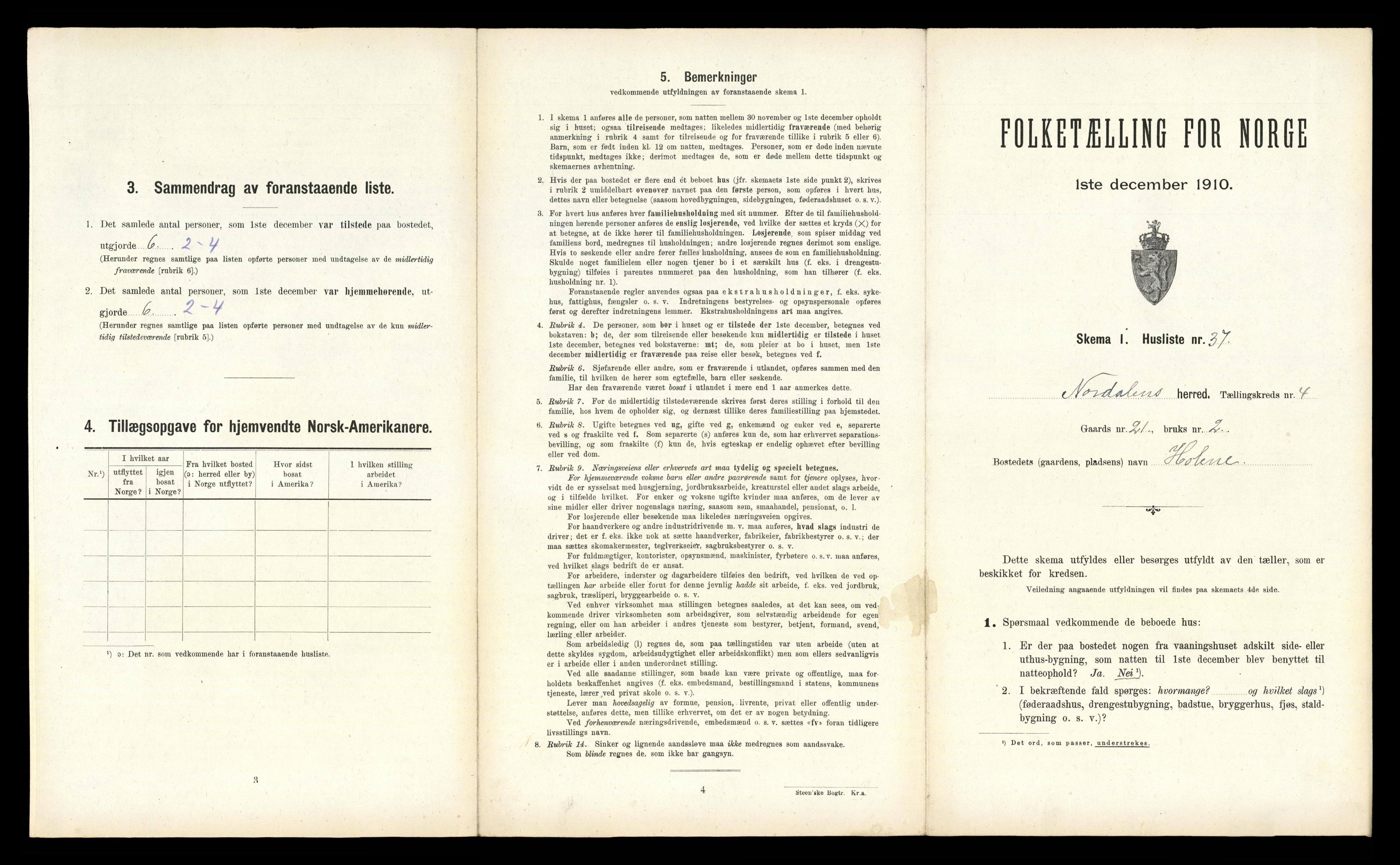 RA, Folketelling 1910 for 1524 Norddal herred, 1910, s. 391