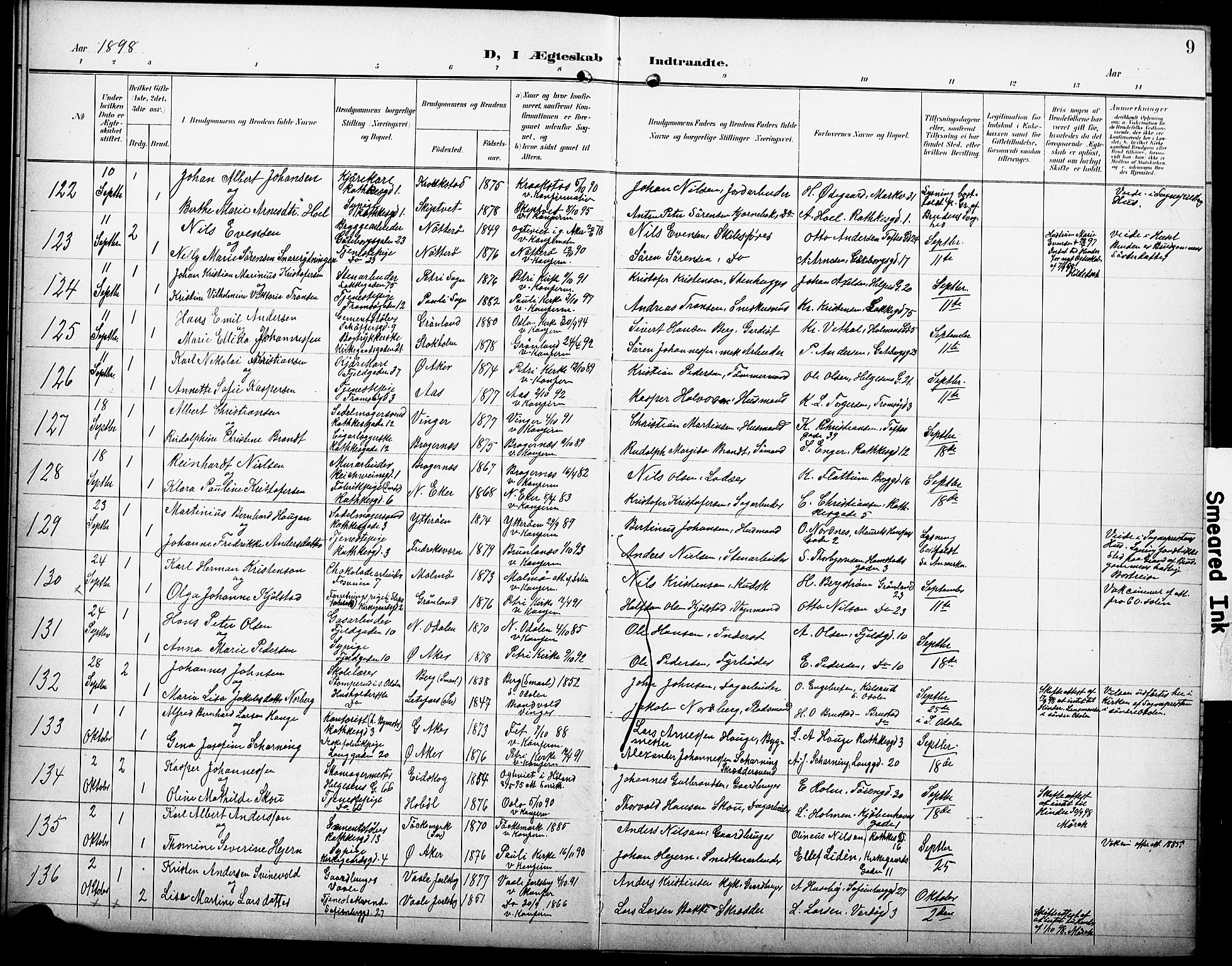 Petrus prestekontor Kirkebøker, AV/SAO-A-10872/F/Fa/L0007: Ministerialbok nr. 7, 1898-1900, s. 9