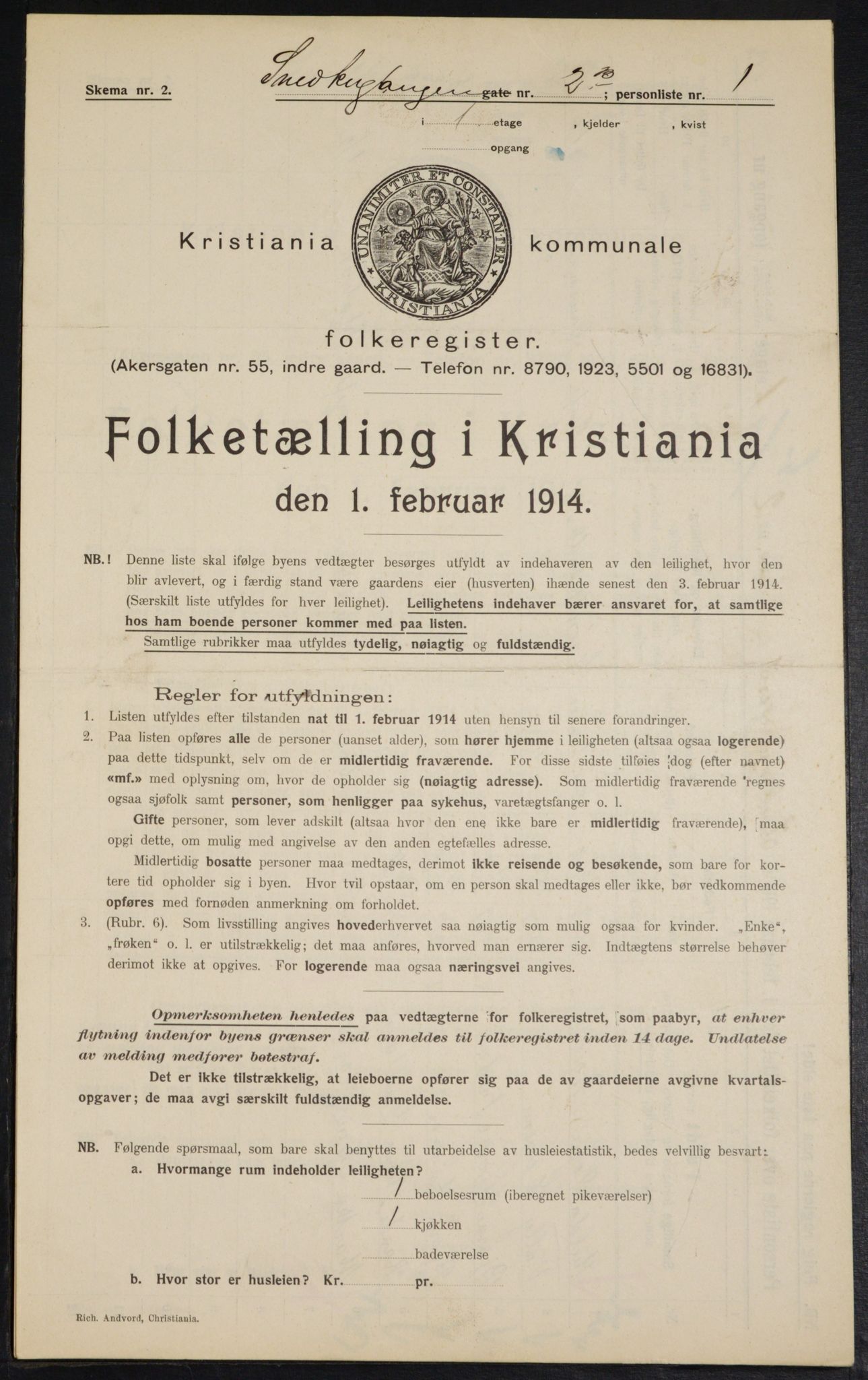 OBA, Kommunal folketelling 1.2.1914 for Kristiania, 1914, s. 97824