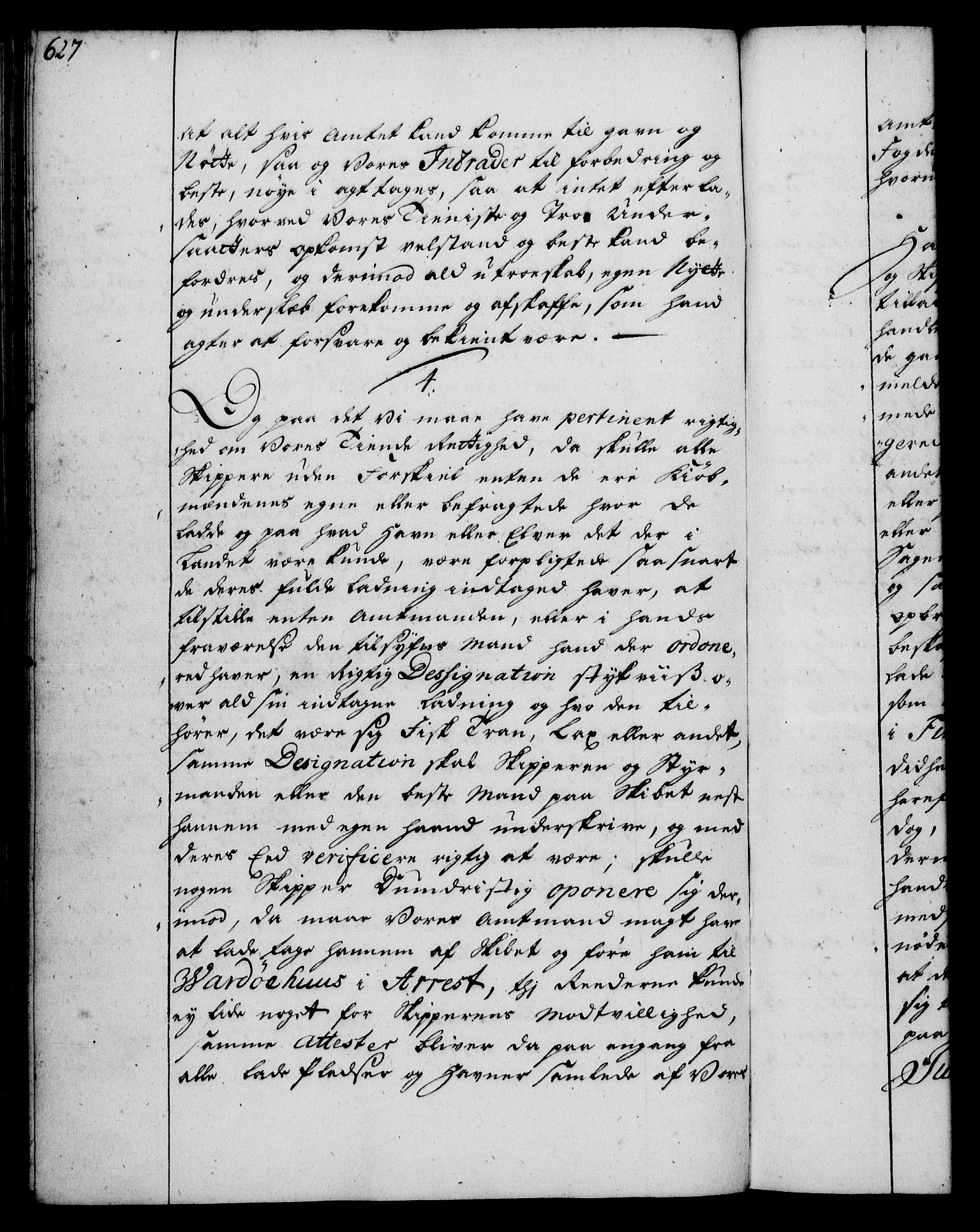 Rentekammeret, Kammerkanselliet, RA/EA-3111/G/Gg/Ggi/L0002: Norsk instruksjonsprotokoll med register (merket RK 53.35), 1729-1751, s. 627