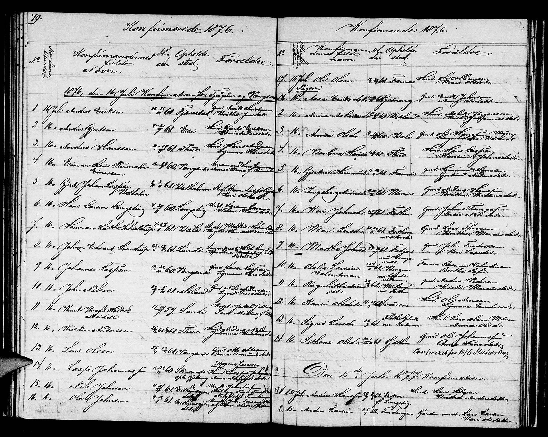 Balestrand sokneprestembete, AV/SAB-A-79601/H/Hab/Haba/L0001: Klokkerbok nr. A 1, 1853-1880, s. 79