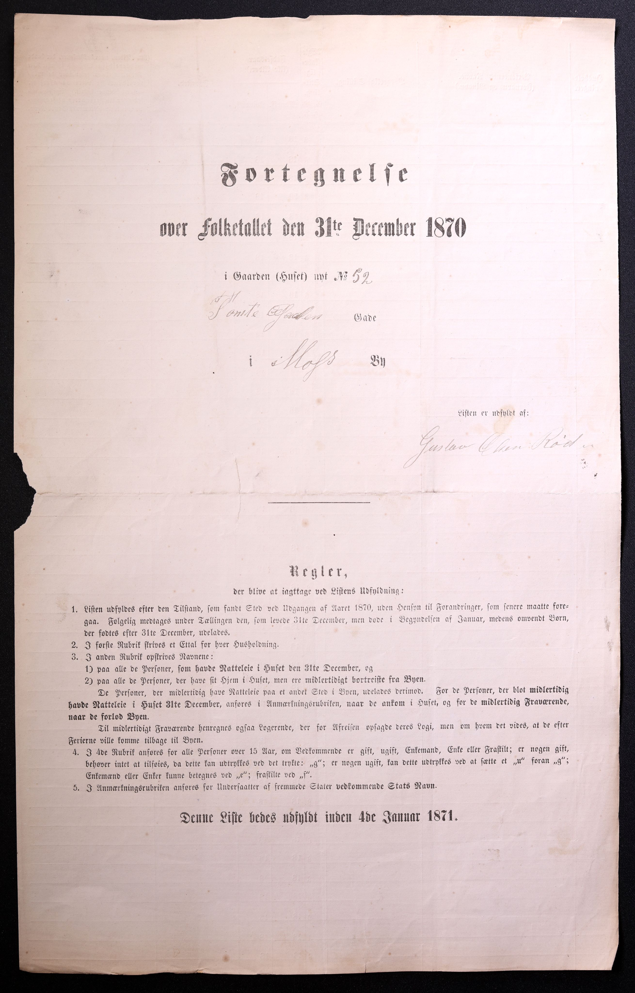 RA, Folketelling 1870 for 0104 Moss kjøpstad, 1870, s. 91