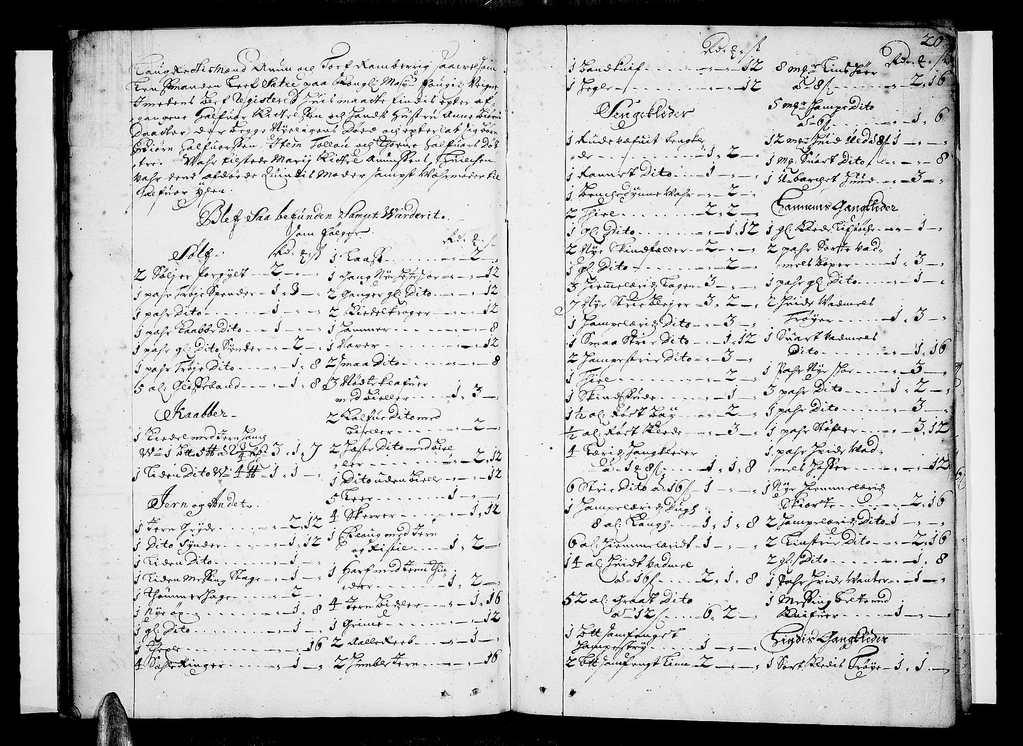 Nedre Telemark sorenskriveri, AV/SAKO-A-135/H/Hb/Hba/L0002: Skifteprotokoll, 1689, s. 19b-20a