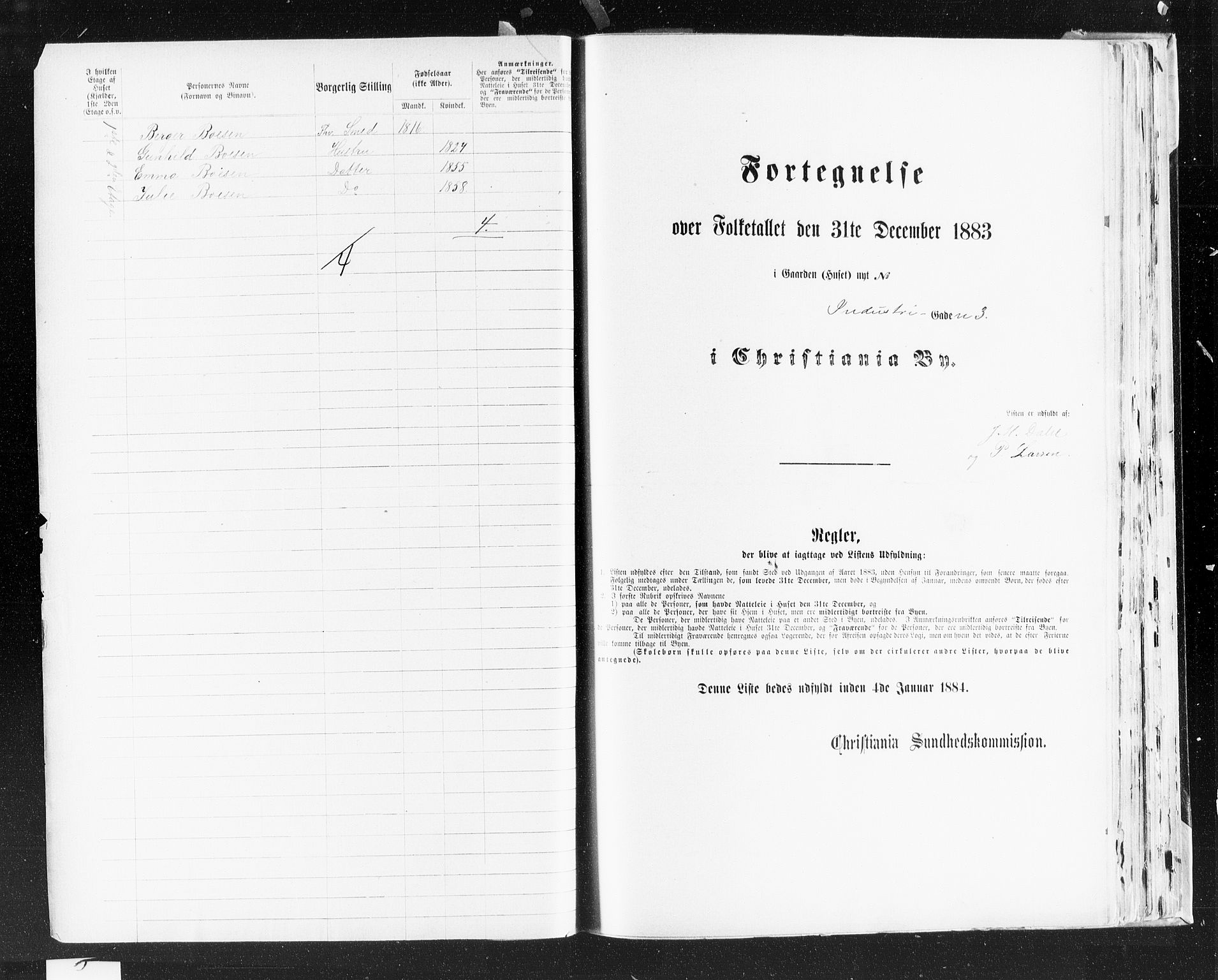 OBA, Kommunal folketelling 31.12.1883 for Kristiania kjøpstad, 1883, s. 1866