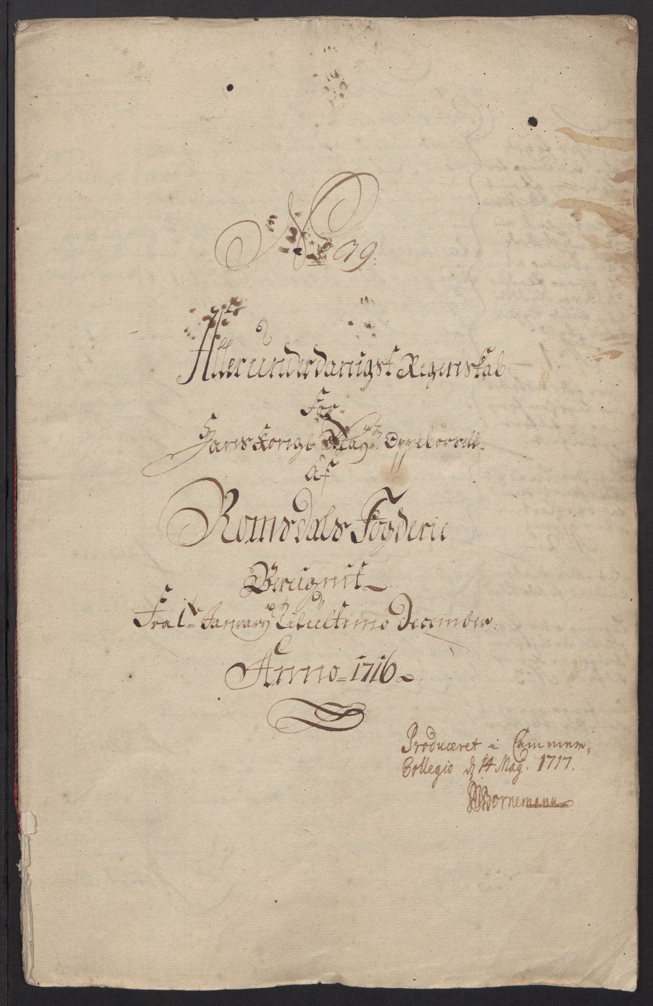 Rentekammeret inntil 1814, Reviderte regnskaper, Fogderegnskap, RA/EA-4092/R55/L3663: Fogderegnskap Romsdal, 1715-1716, s. 260