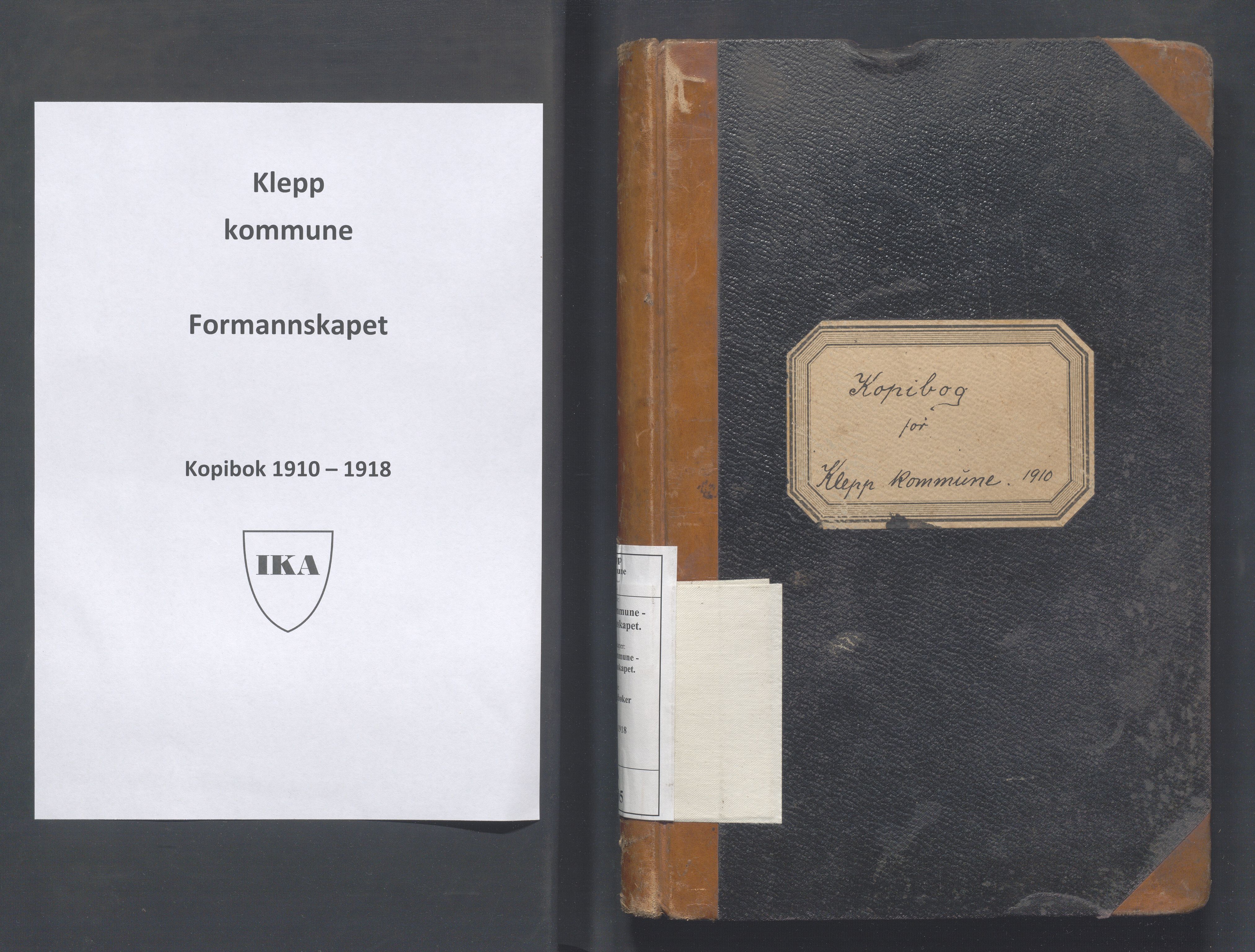 Klepp kommune - Formannskapet, IKAR/K-100277/B/L0005: Kopibok, 1910-1918