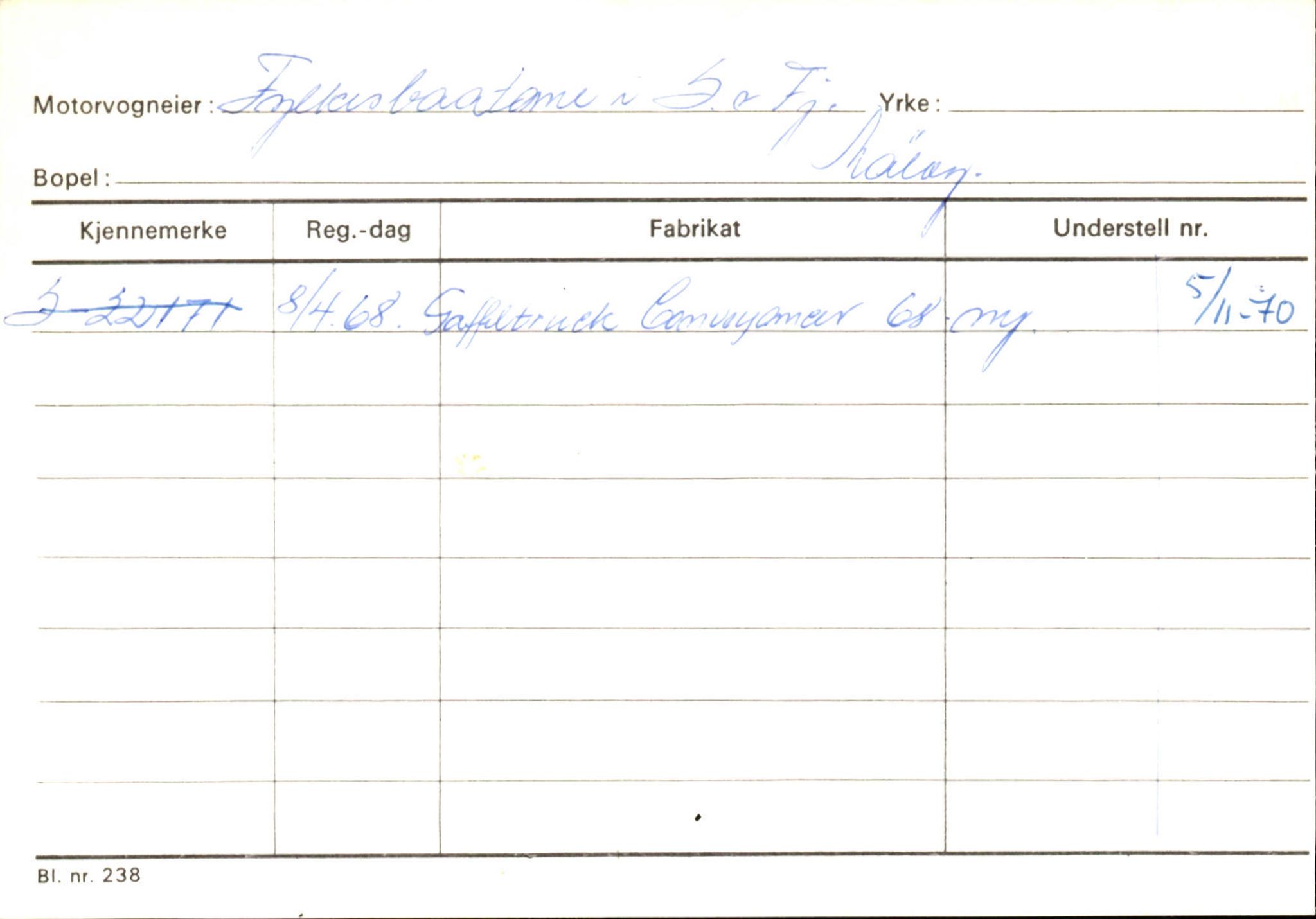 Statens vegvesen, Sogn og Fjordane vegkontor, AV/SAB-A-5301/4/F/L0144: Registerkort Vågsøy A-R, 1945-1975, s. 606