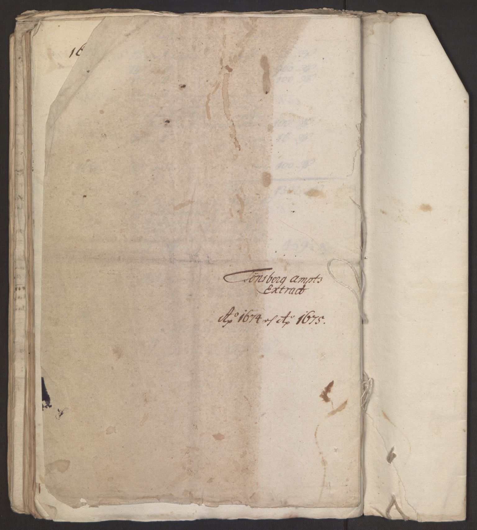 Rentekammeret inntil 1814, Reviderte regnskaper, Fogderegnskap, RA/EA-4092/R32/L1843: Fogderegnskap Jarlsberg grevskap, 1674-1675, s. 98