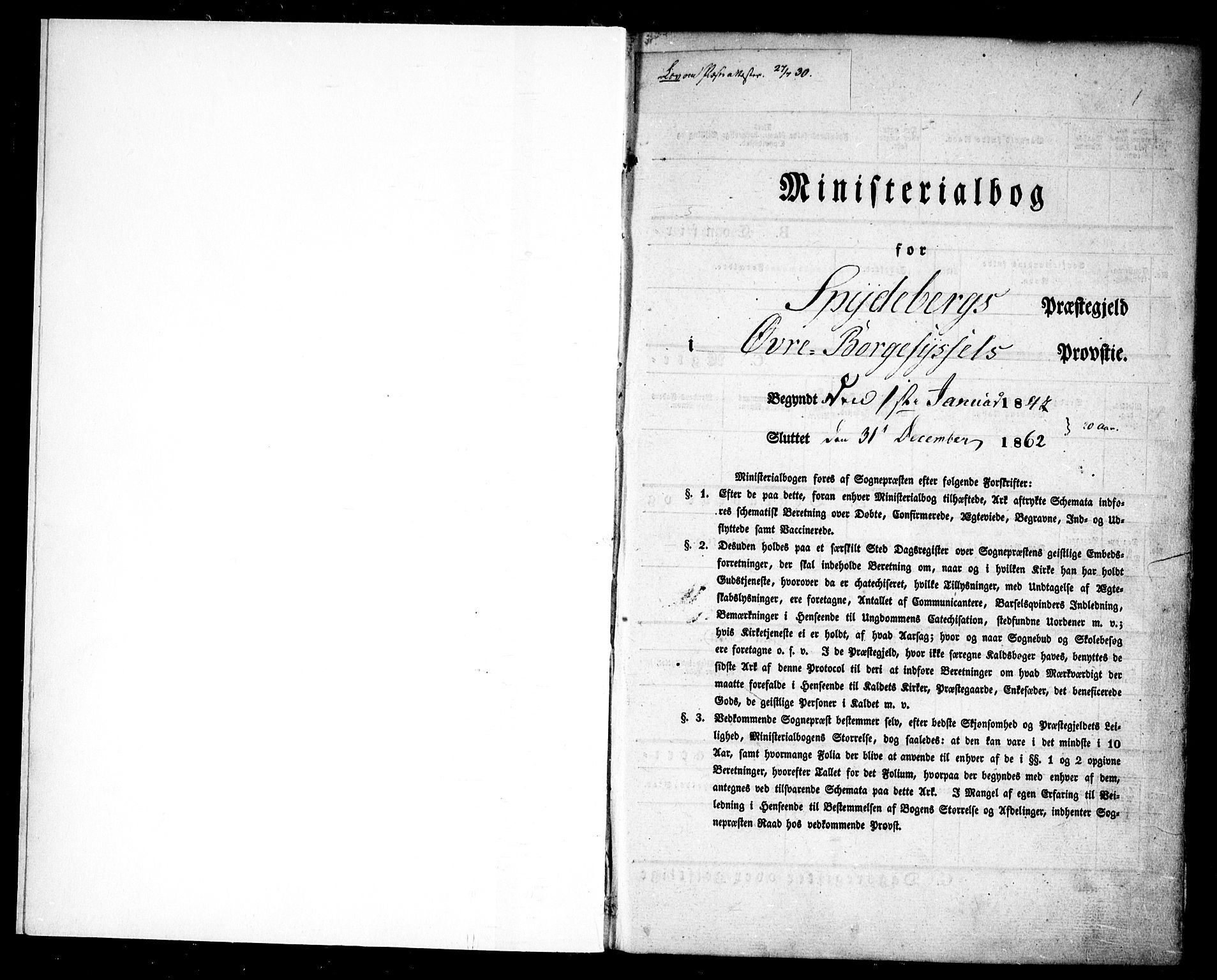 Spydeberg prestekontor Kirkebøker, SAO/A-10924/F/Fa/L0005: Ministerialbok nr. I 5, 1842-1862, s. 1