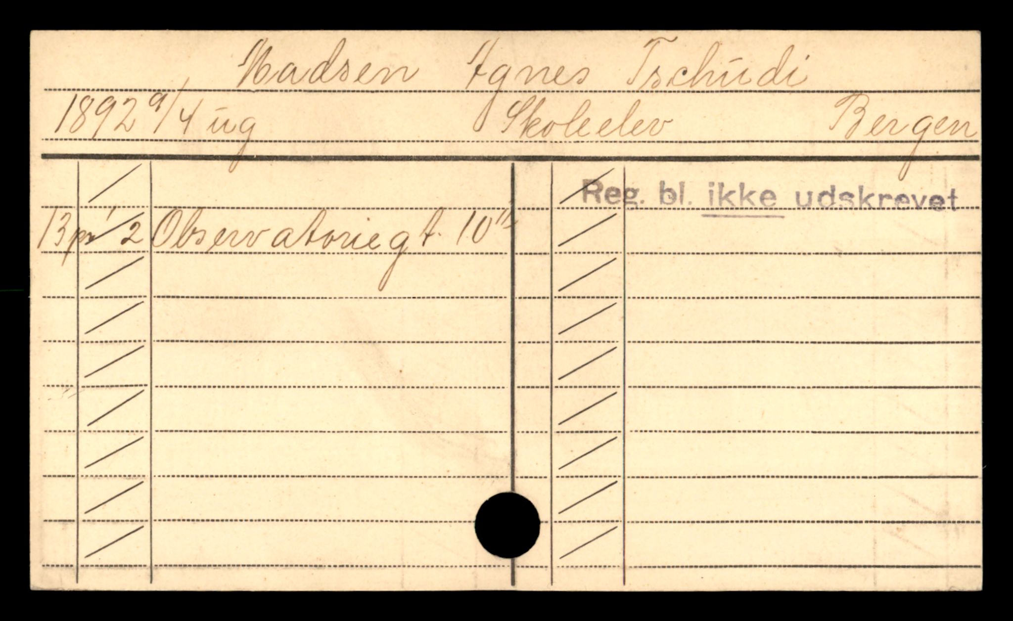 Oslo folkeregister, Registerkort, AV/SAO-A-11715/D/Df/L0004: Kvinner: Madsen Agnes - Raaum Randi, 1906-1918