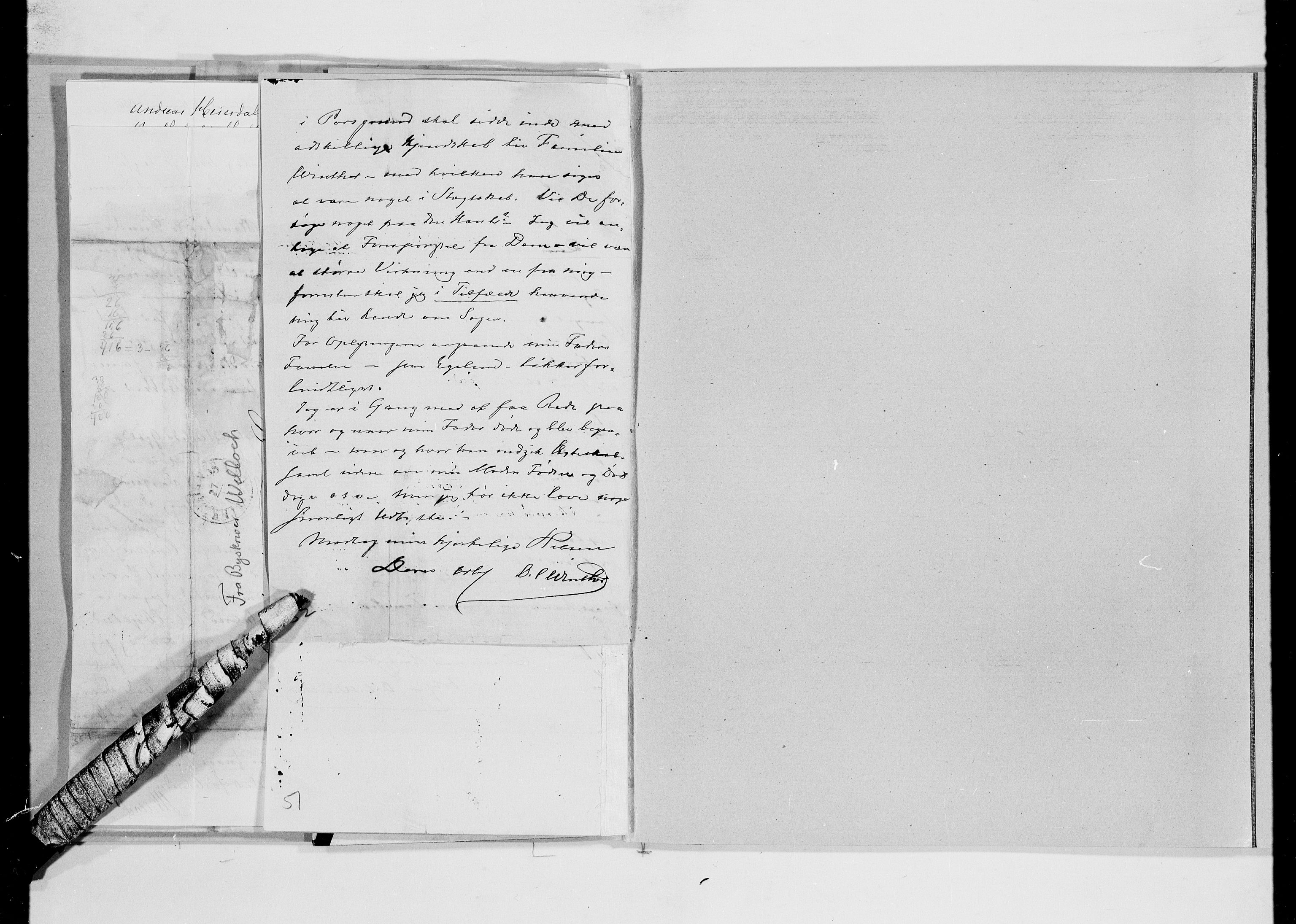 Lassens samlinger, AV/RA-PA-0051/G/L0101: Alfabetisk ordnede brev til Wilhelm Lassen: Thaarup - Østgaard, 1815-1907, s. 126