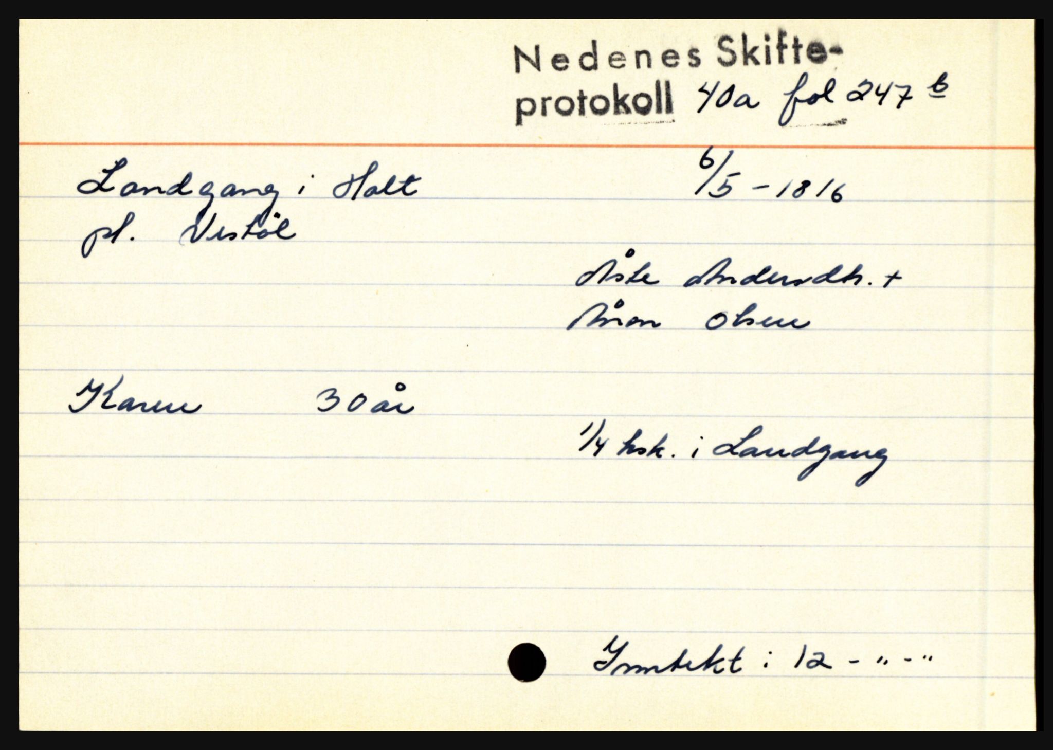 Nedenes sorenskriveri før 1824, AV/SAK-1221-0007/H, s. 16859