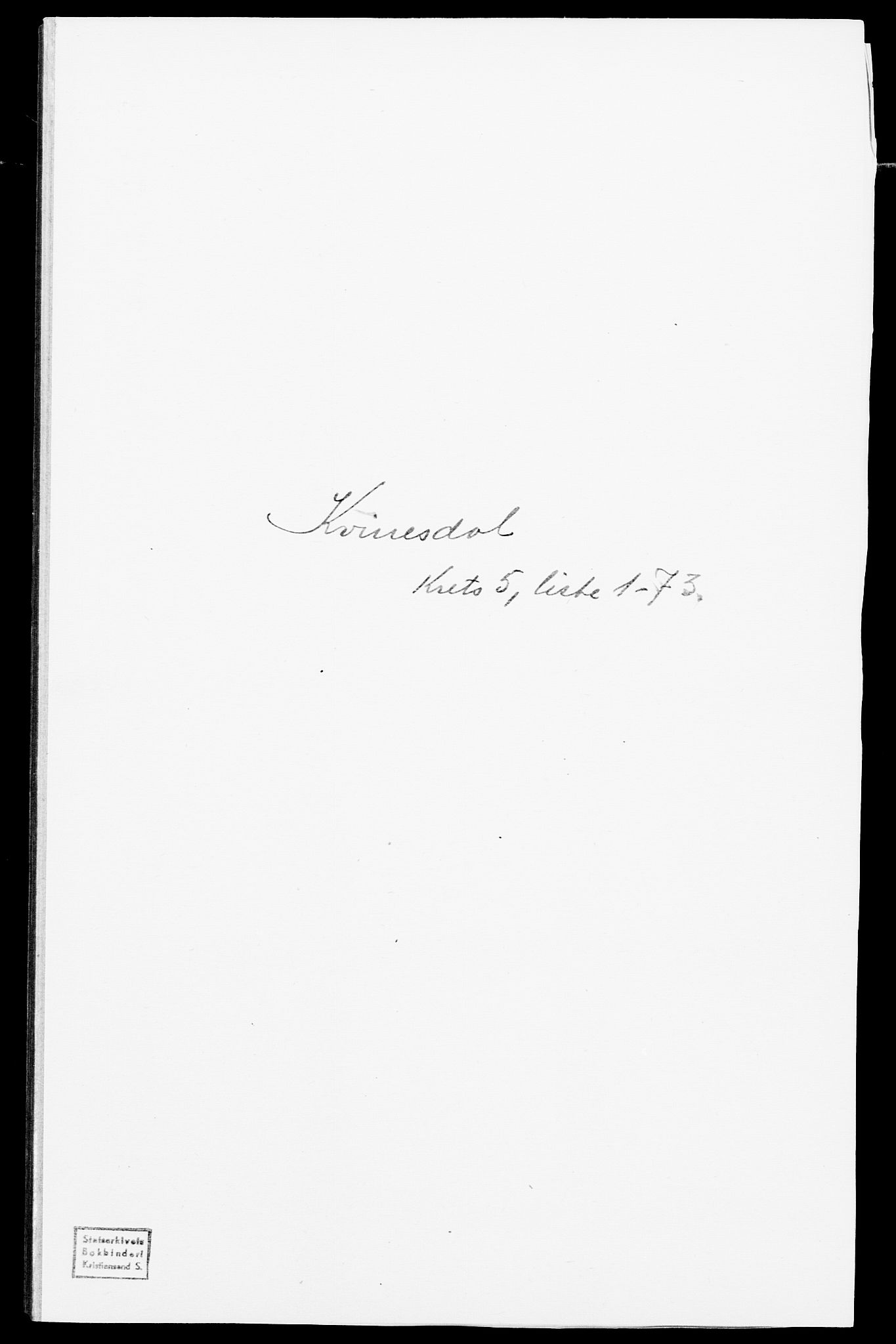 SAK, Folketelling 1875 for 1037P Kvinesdal prestegjeld, 1875, s. 763