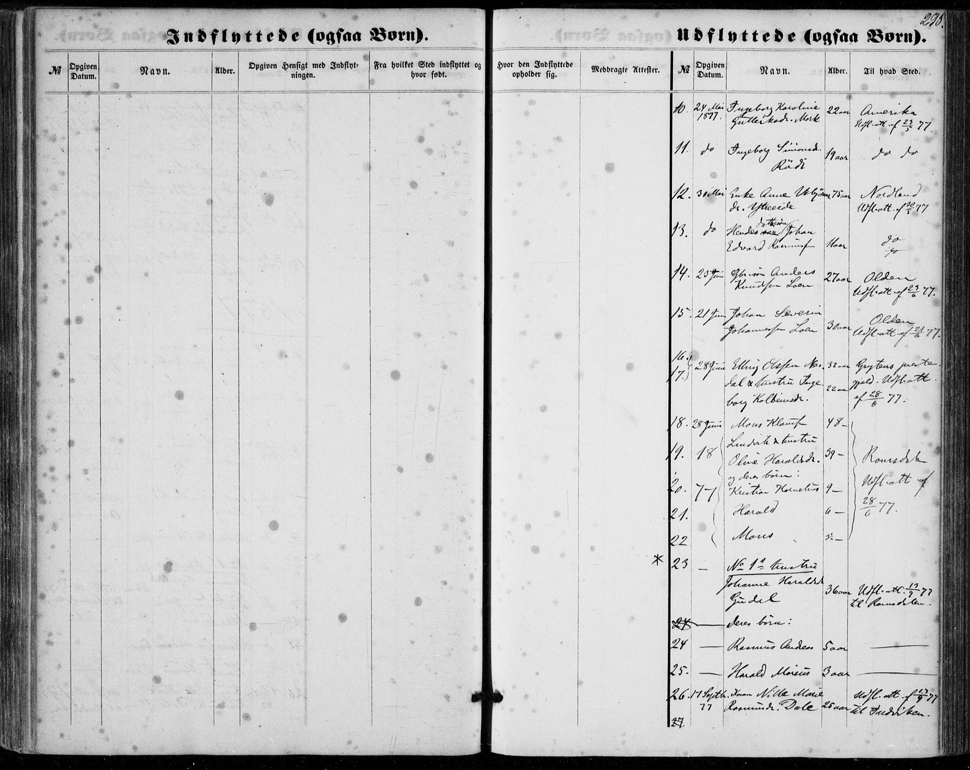 Stryn Sokneprestembete, AV/SAB-A-82501: Ministerialbok nr. A 3, 1862-1877, s. 295