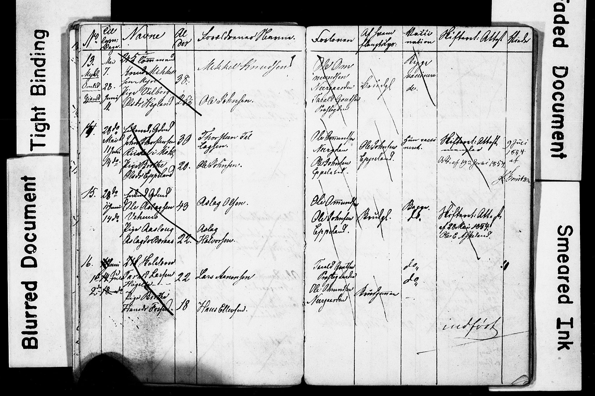 Åmli sokneprestkontor, AV/SAK-1111-0050/F/Ff/L0001: Kladd til kirkebok nr. A VI 19, 1848-1864