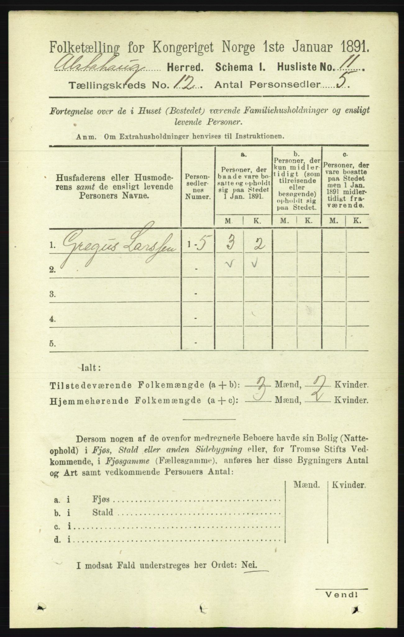 RA, Folketelling 1891 for 1820 Alstahaug herred, 1891, s. 4232