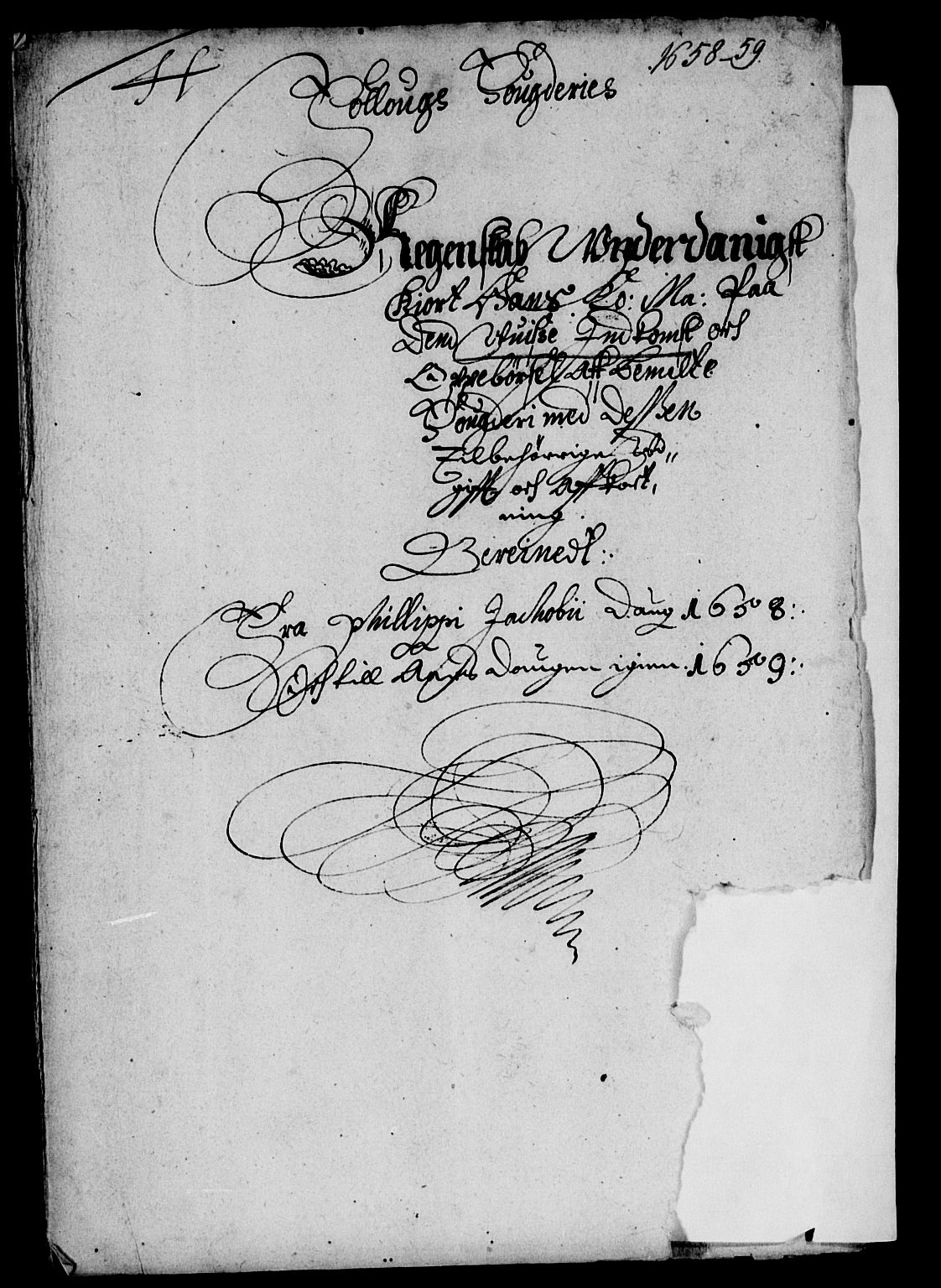 Rentekammeret inntil 1814, Reviderte regnskaper, Lensregnskaper, AV/RA-EA-5023/R/Rb/Rba/L0247: Akershus len, 1658-1659