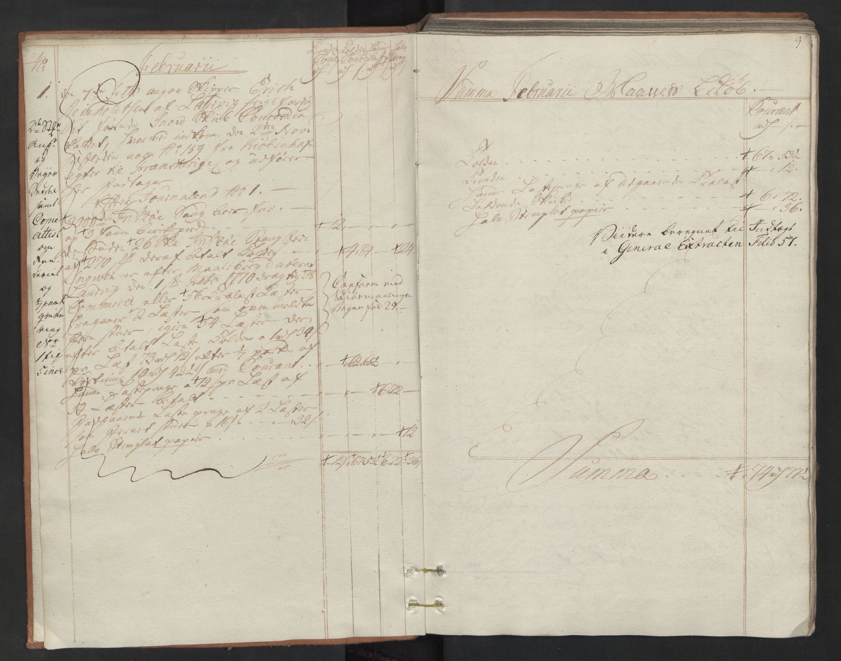 Generaltollkammeret, tollregnskaper, AV/RA-EA-5490/R11/L0055/0001: Tollregnskaper Larvik og Sandefjord / Utgående hovedtollbok, 1770