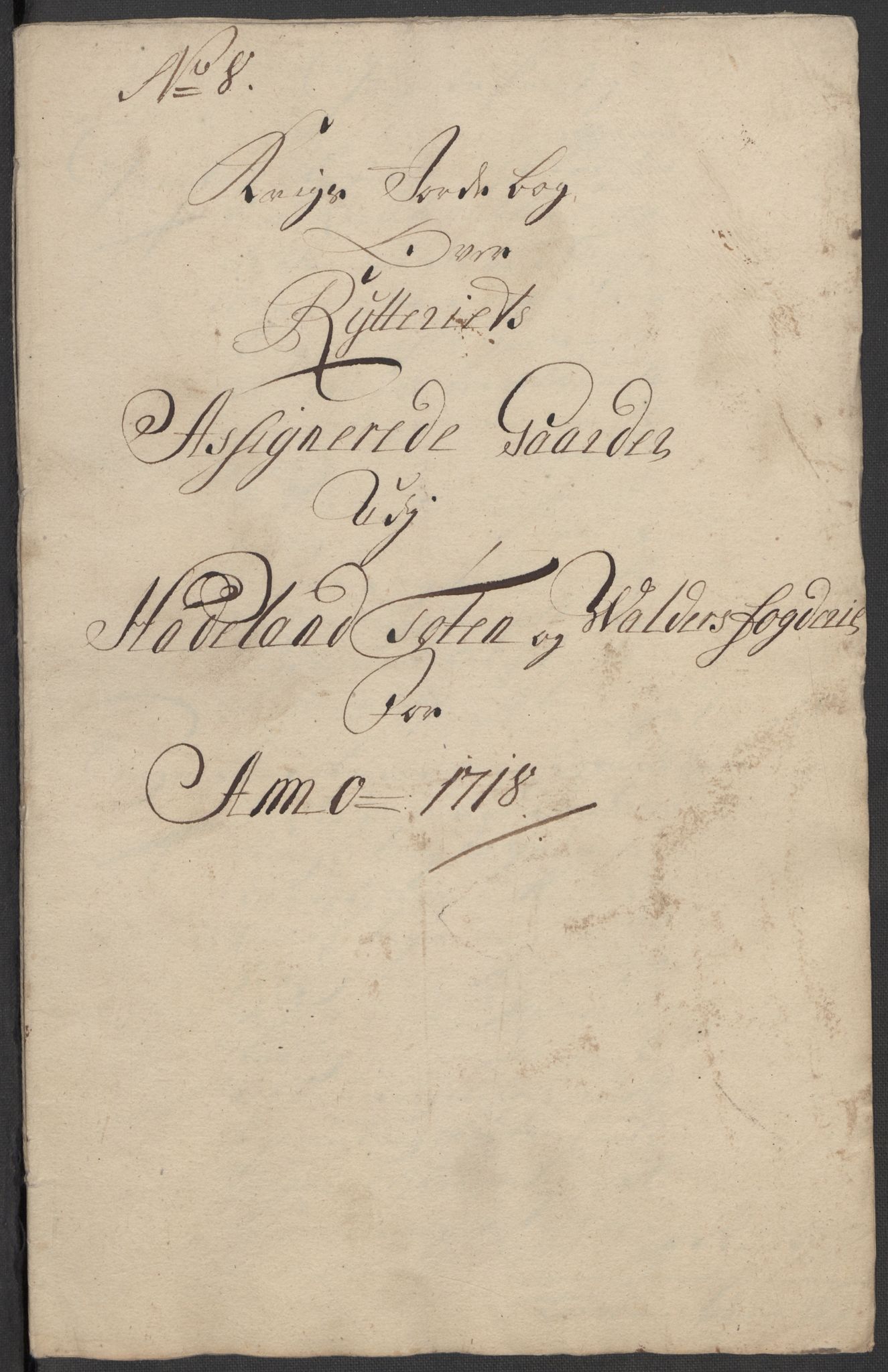 Rentekammeret inntil 1814, Reviderte regnskaper, Fogderegnskap, RA/EA-4092/R18/L1320: Fogderegnskap Hadeland, Toten og Valdres, 1718, s. 109