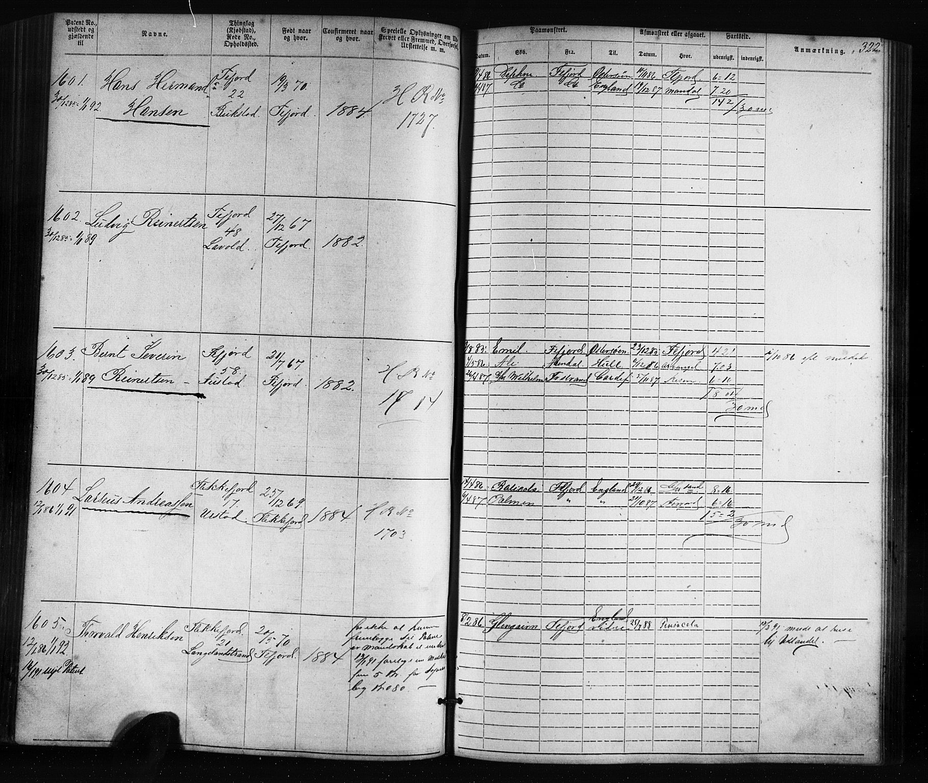 Flekkefjord mønstringskrets, SAK/2031-0018/F/Fa/L0005: Annotasjonsrulle nr 1-1915 med register, Æ-2, 1868-1896, s. 347