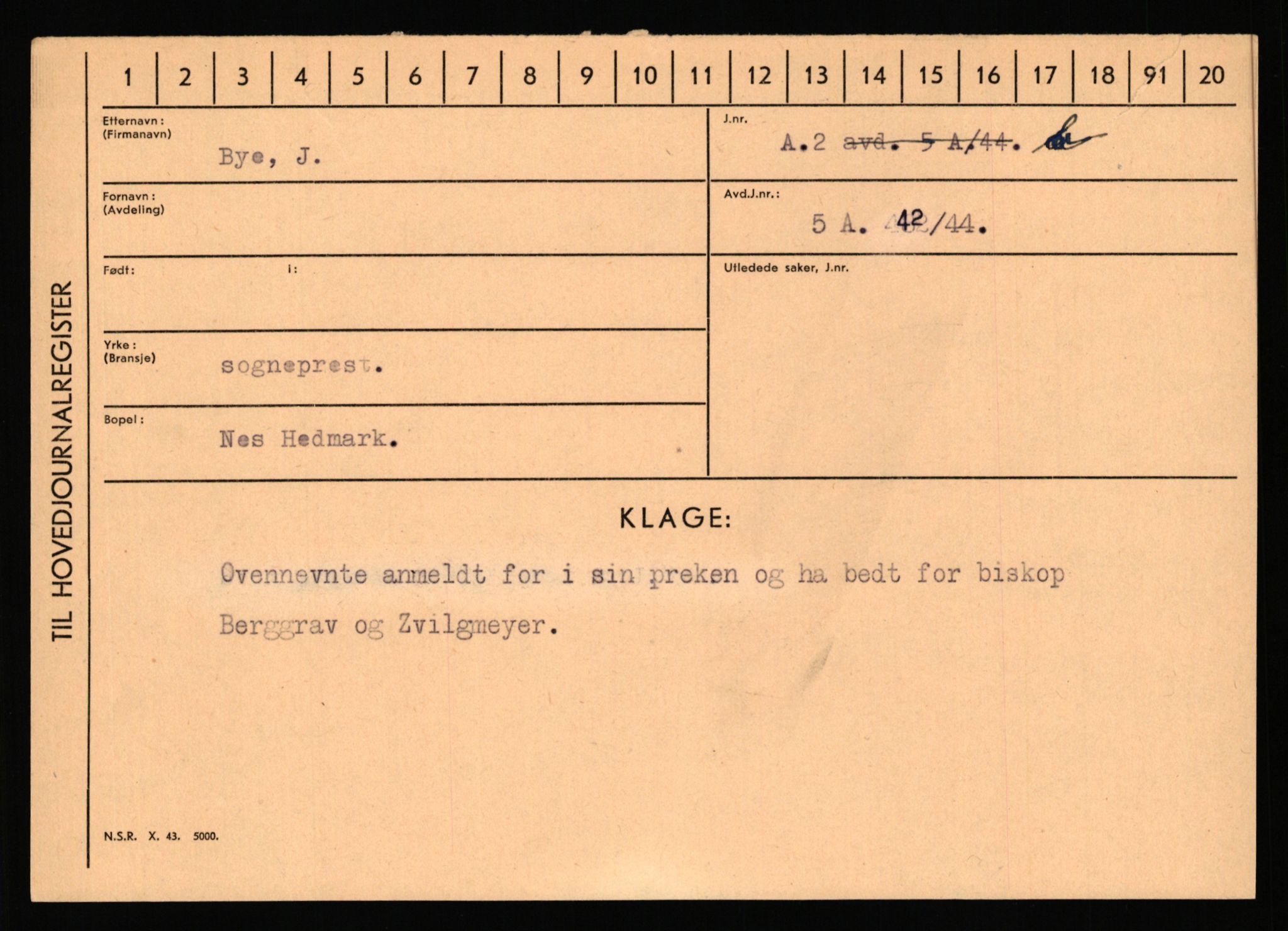 Statspolitiet - Hovedkontoret / Osloavdelingen, AV/RA-S-1329/C/Ca/L0003: Brechan - Eichinger	, 1943-1945, s. 1239