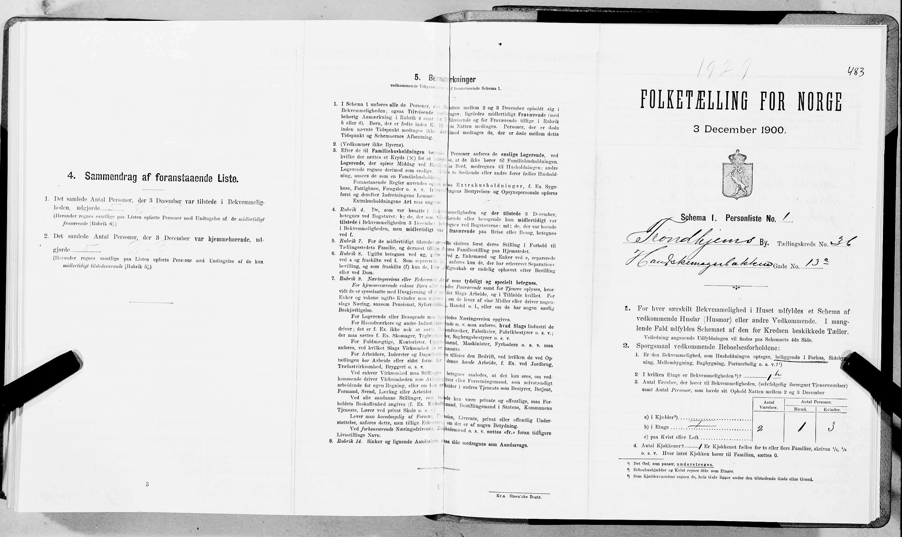 SAT, Folketelling 1900 for 1601 Trondheim kjøpstad, 1900, s. 6250