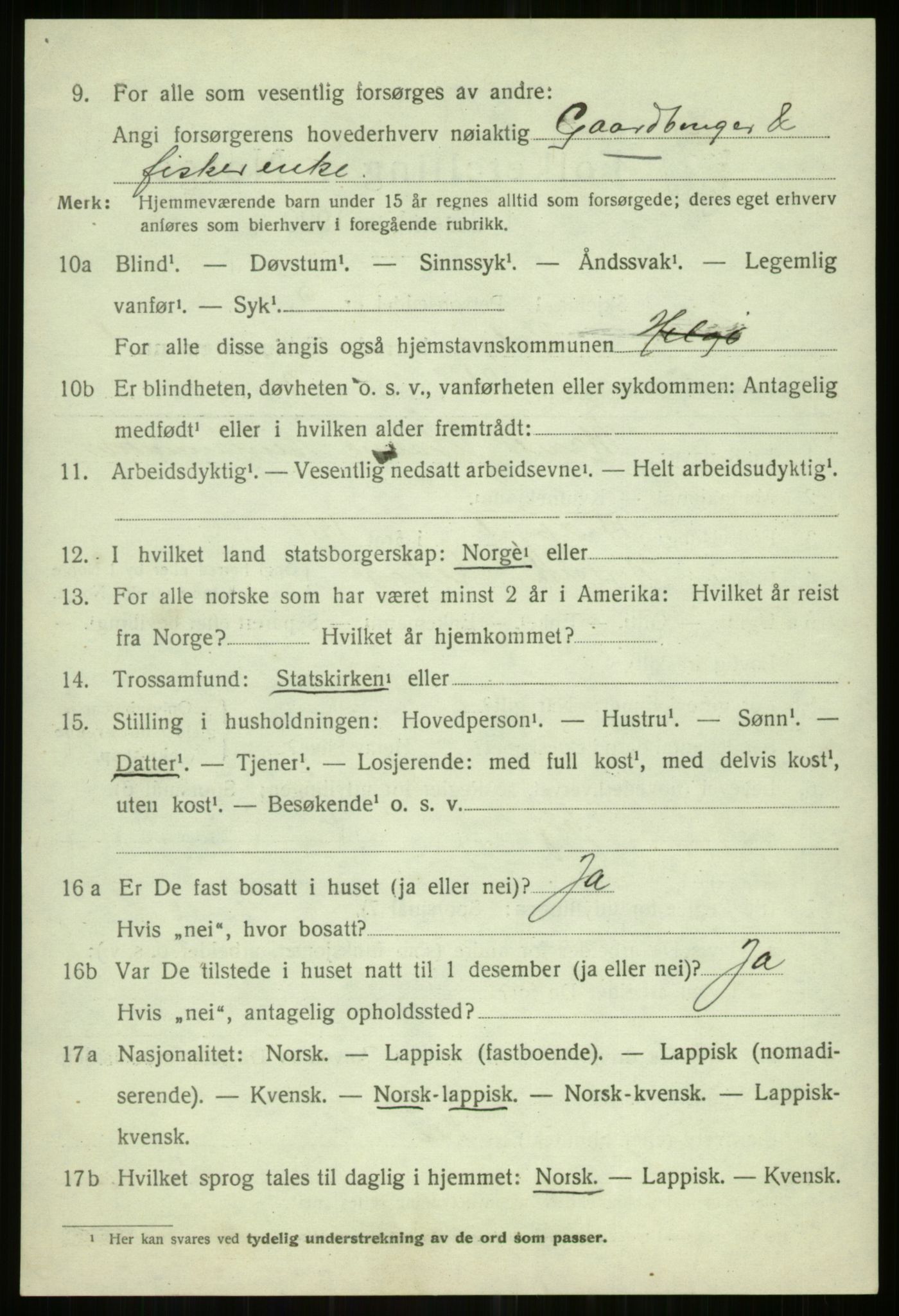 SATØ, Folketelling 1920 for 1935 Helgøy herred, 1920, s. 875