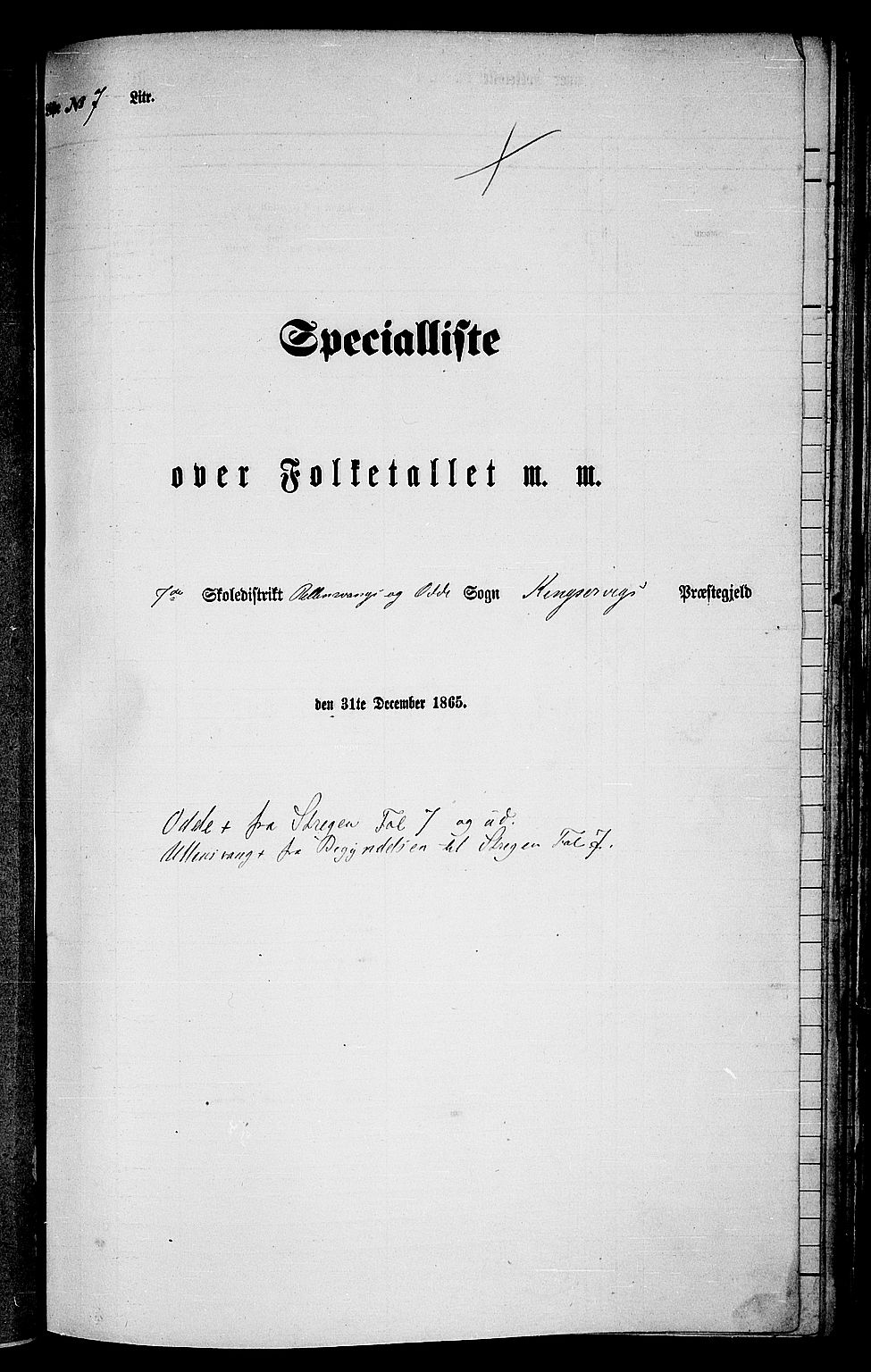 RA, Folketelling 1865 for 1230P Kinsarvik prestegjeld, 1865, s. 84