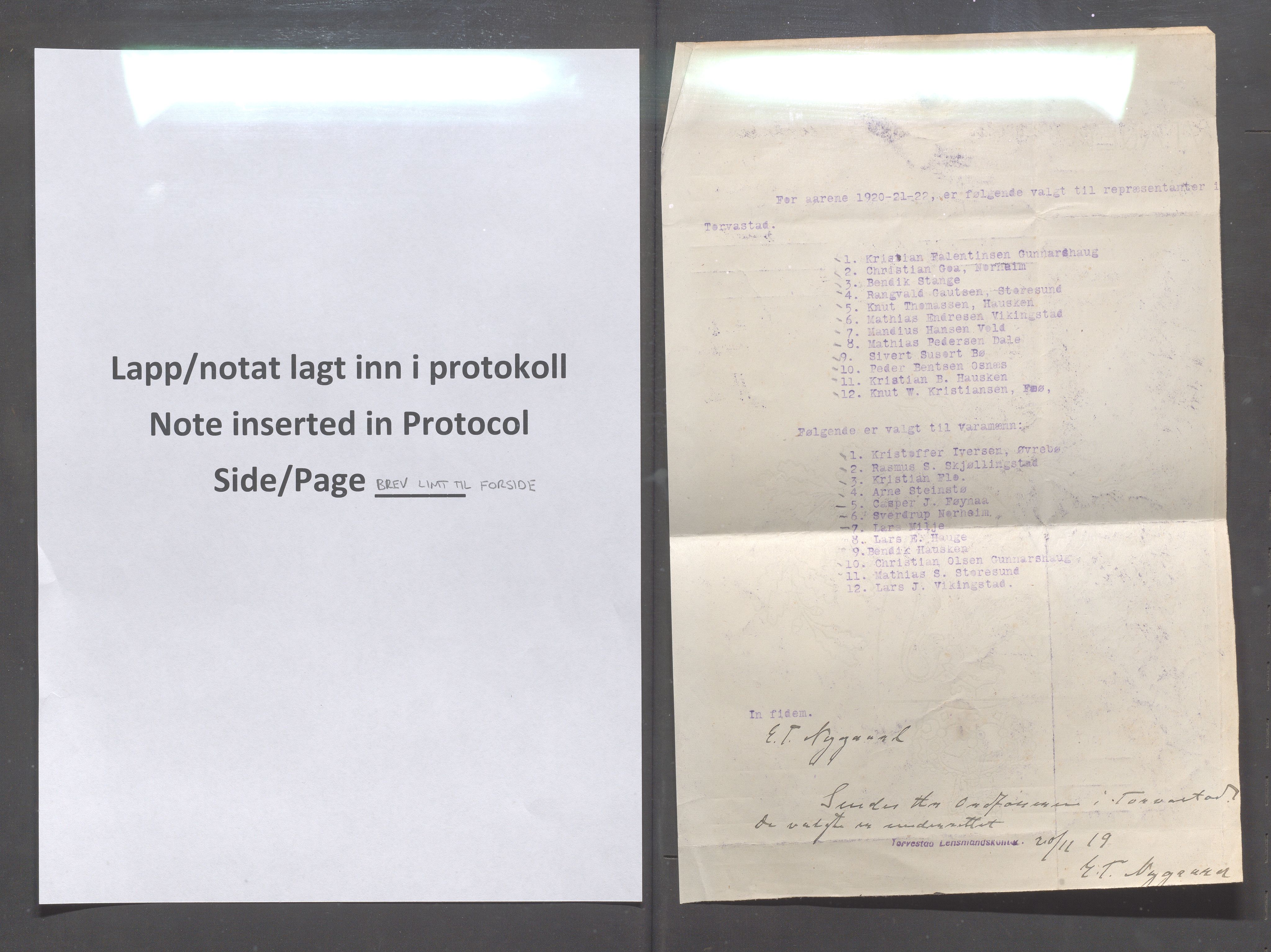 Torvastad kommune - Formannskapet, IKAR/K-101331/A/L0005: Forhandlingsprotokoll, 1918-1924