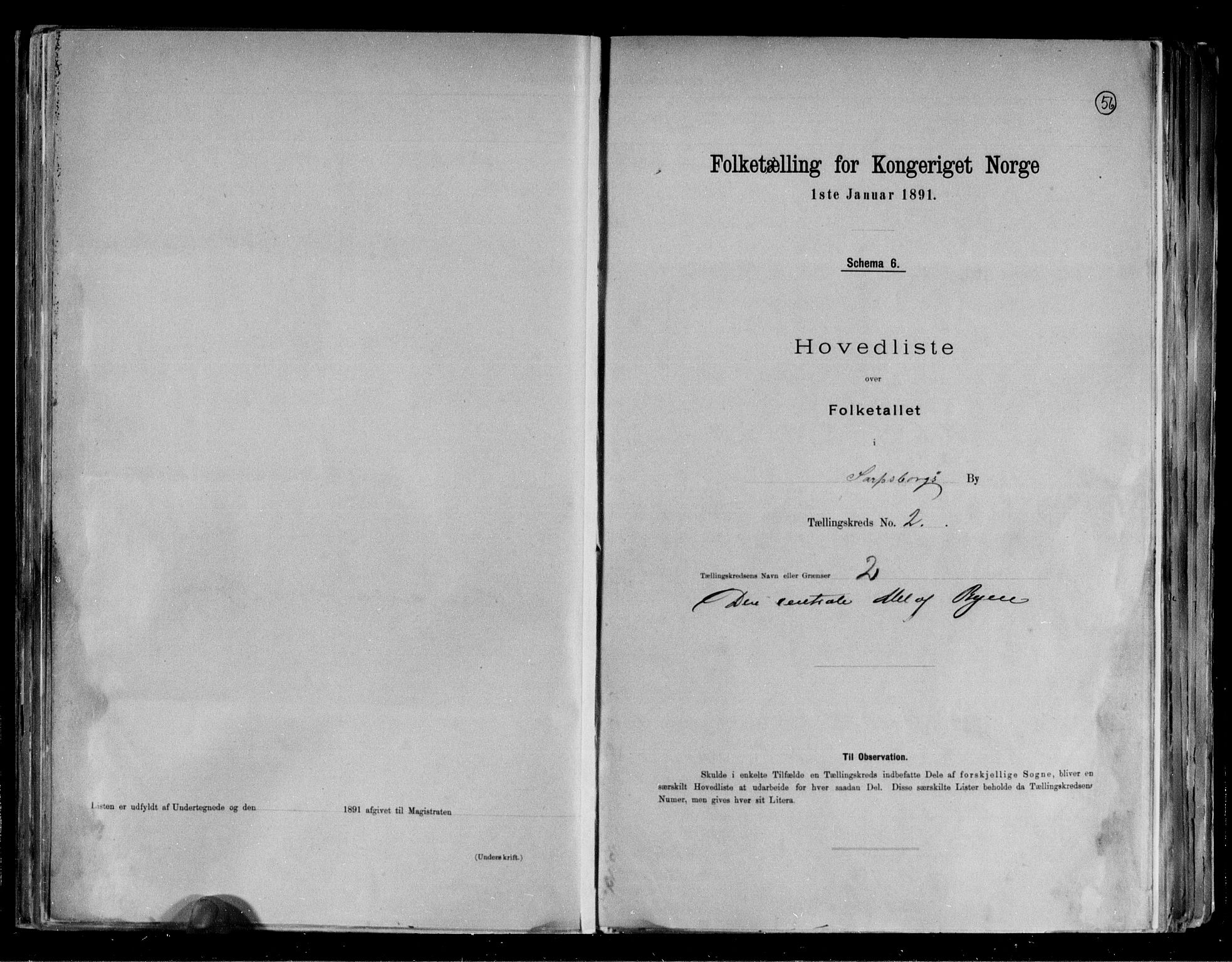 RA, Folketelling 1891 for 0102 Sarpsborg kjøpstad, 1891, s. 8