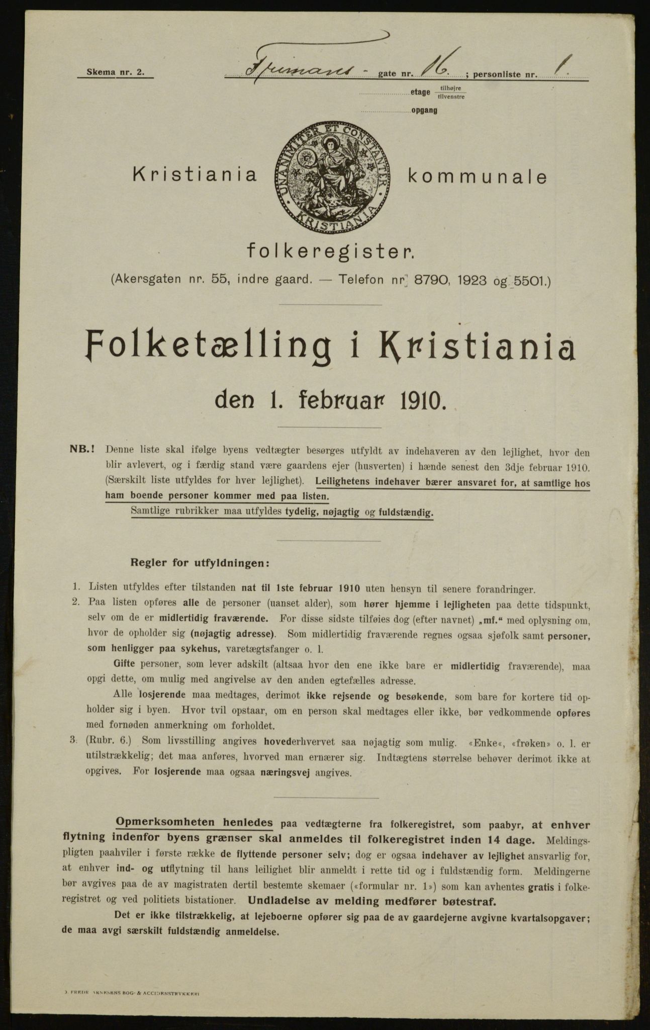 OBA, Kommunal folketelling 1.2.1910 for Kristiania, 1910, s. 25230