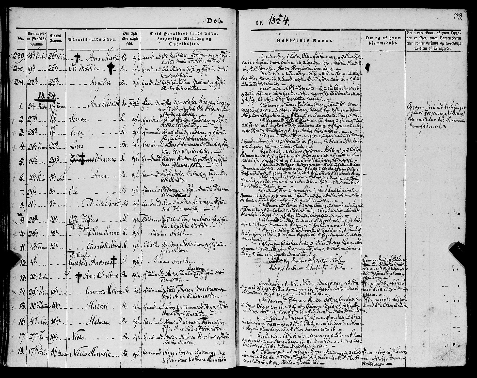 Finnås sokneprestembete, AV/SAB-A-99925/H/Ha/Haa/Haaa/L0007: Ministerialbok nr. A 7, 1850-1862, s. 33