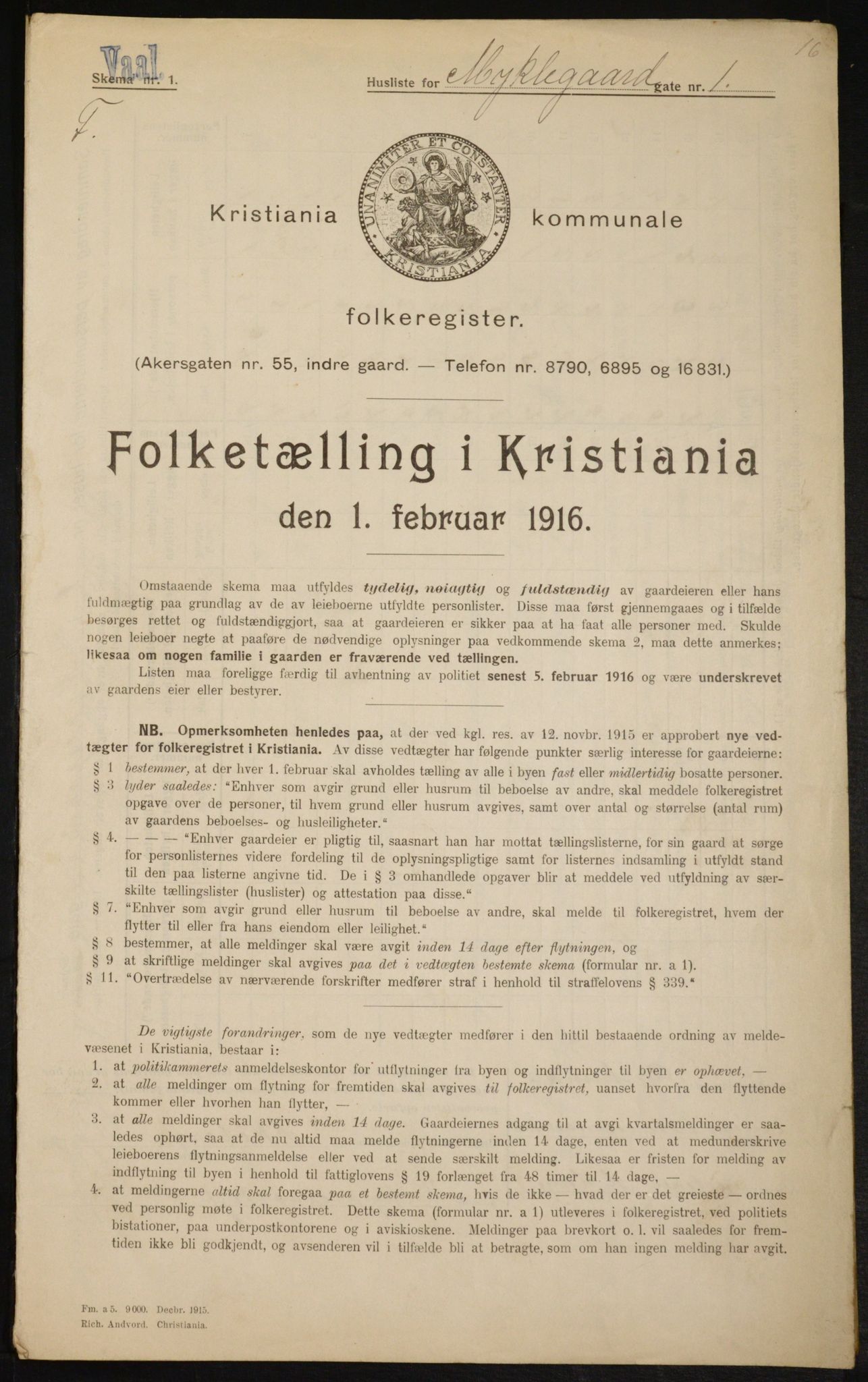 OBA, Kommunal folketelling 1.2.1916 for Kristiania, 1916, s. 69872