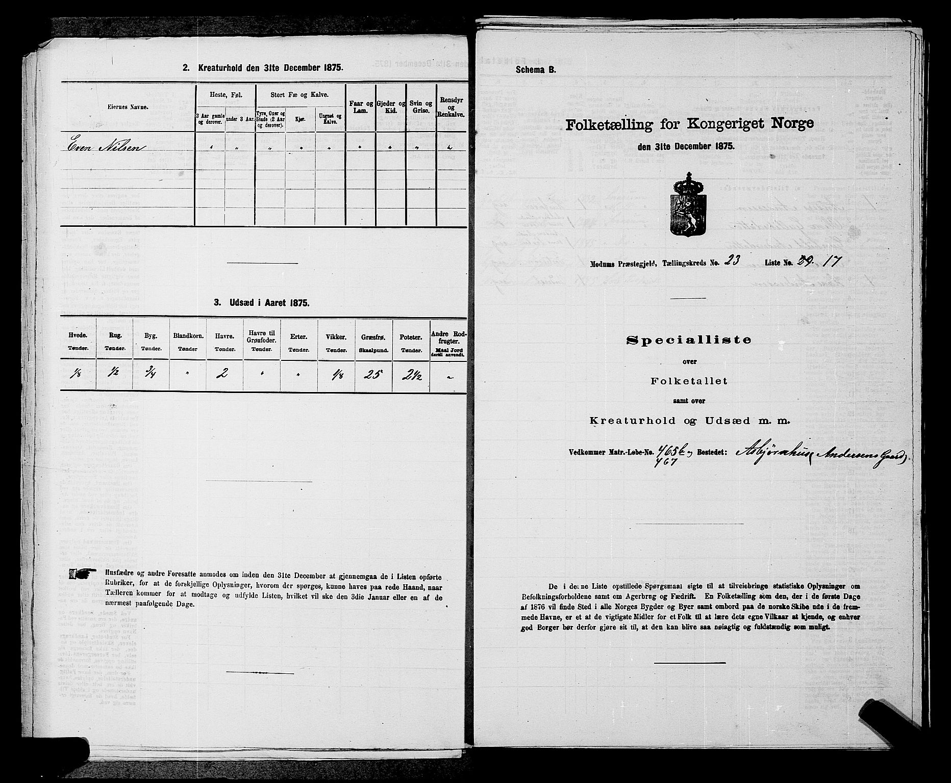 SAKO, Folketelling 1875 for 0623P Modum prestegjeld, 1875, s. 2732