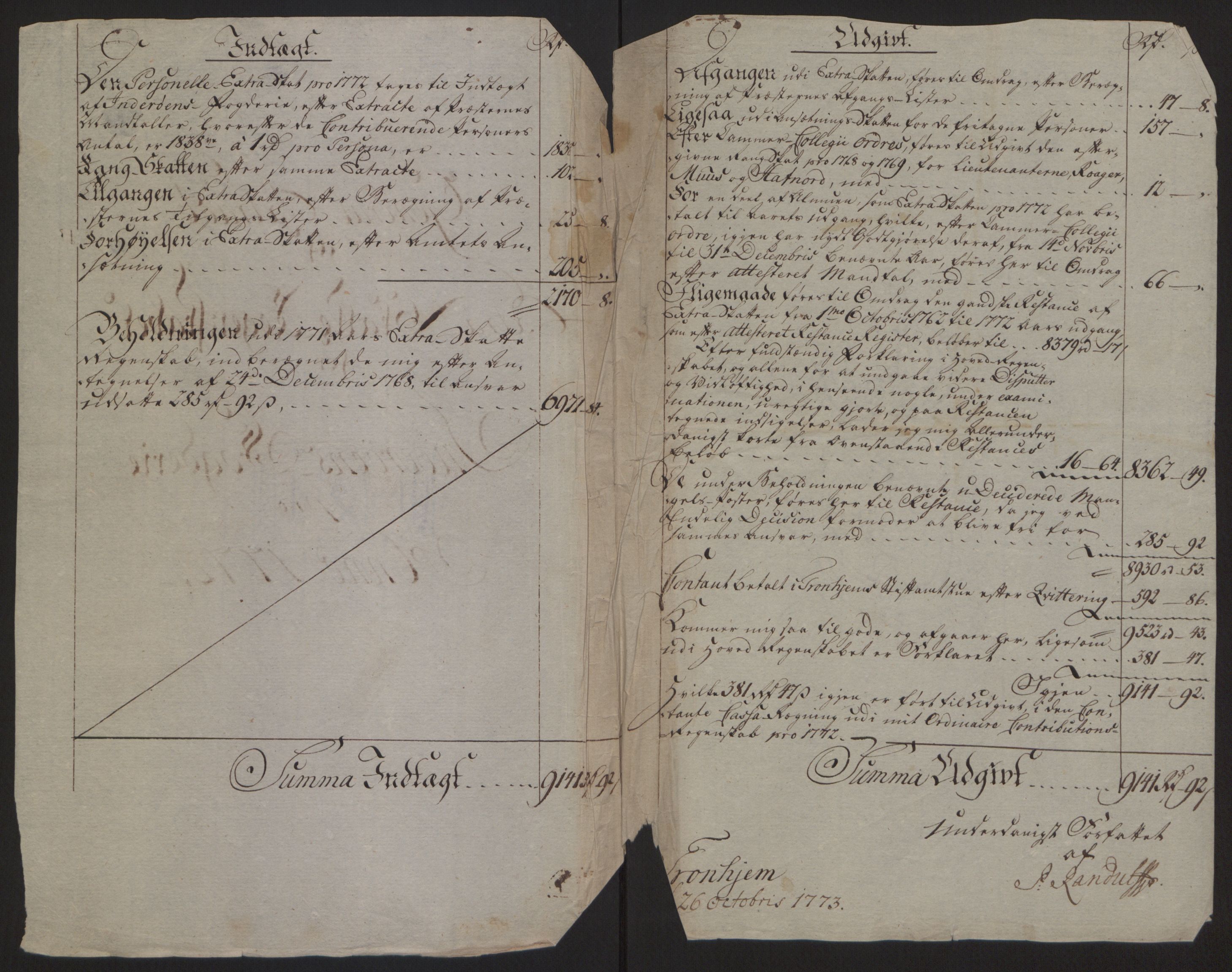 Rentekammeret inntil 1814, Reviderte regnskaper, Fogderegnskap, RA/EA-4092/R63/L4420: Ekstraskatten Inderøy, 1762-1772, s. 493