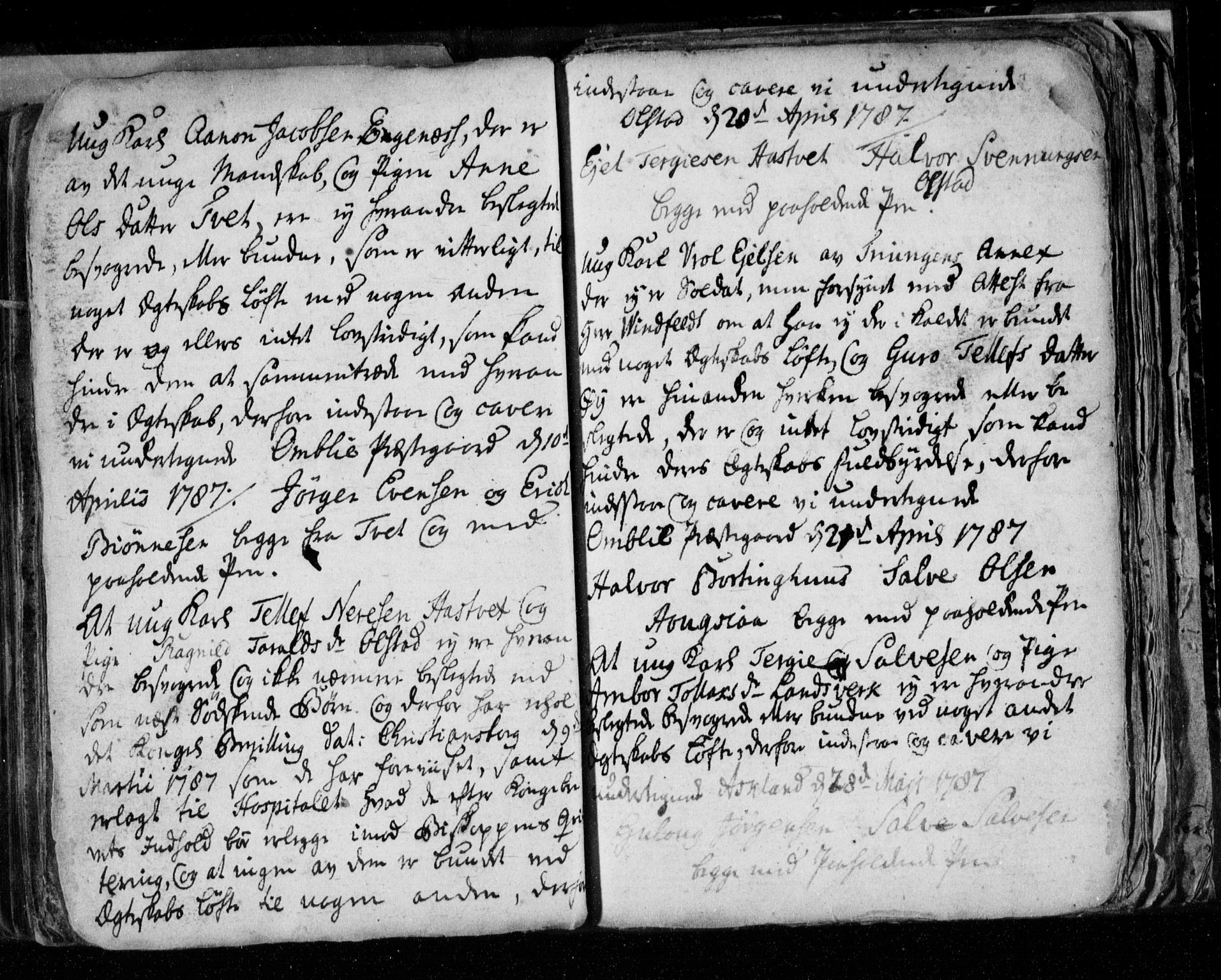 Åmli sokneprestkontor, AV/SAK-1111-0050/F/Fe/L0001: Forlovererklæringer nr. A VI 40, 1754-1799