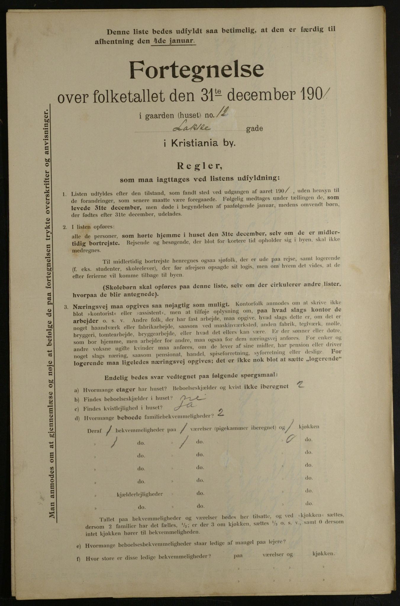 OBA, Kommunal folketelling 31.12.1901 for Kristiania kjøpstad, 1901, s. 8540