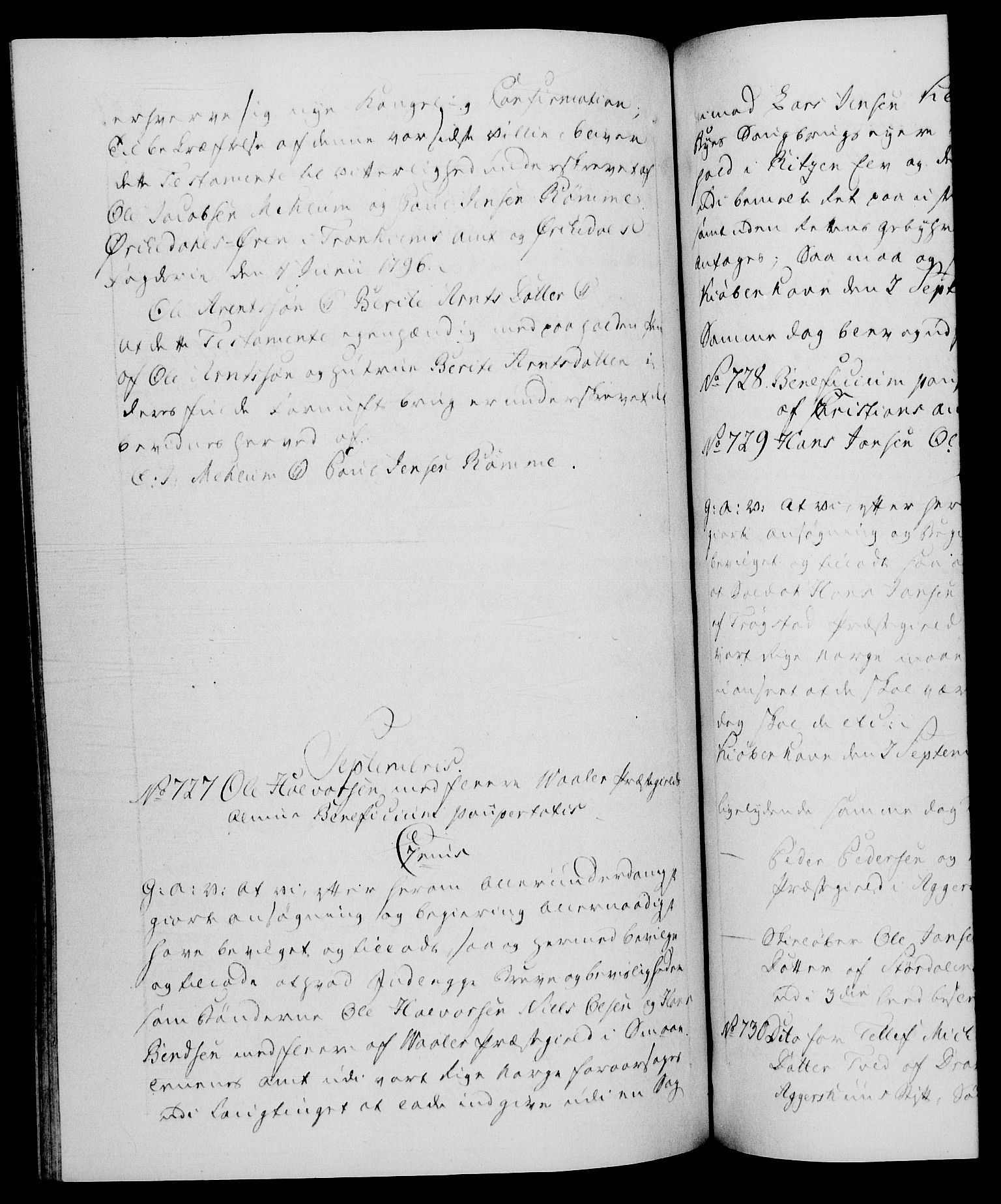 Danske Kanselli 1572-1799, RA/EA-3023/F/Fc/Fca/Fcaa/L0056: Norske registre, 1795-1796, s. 887b