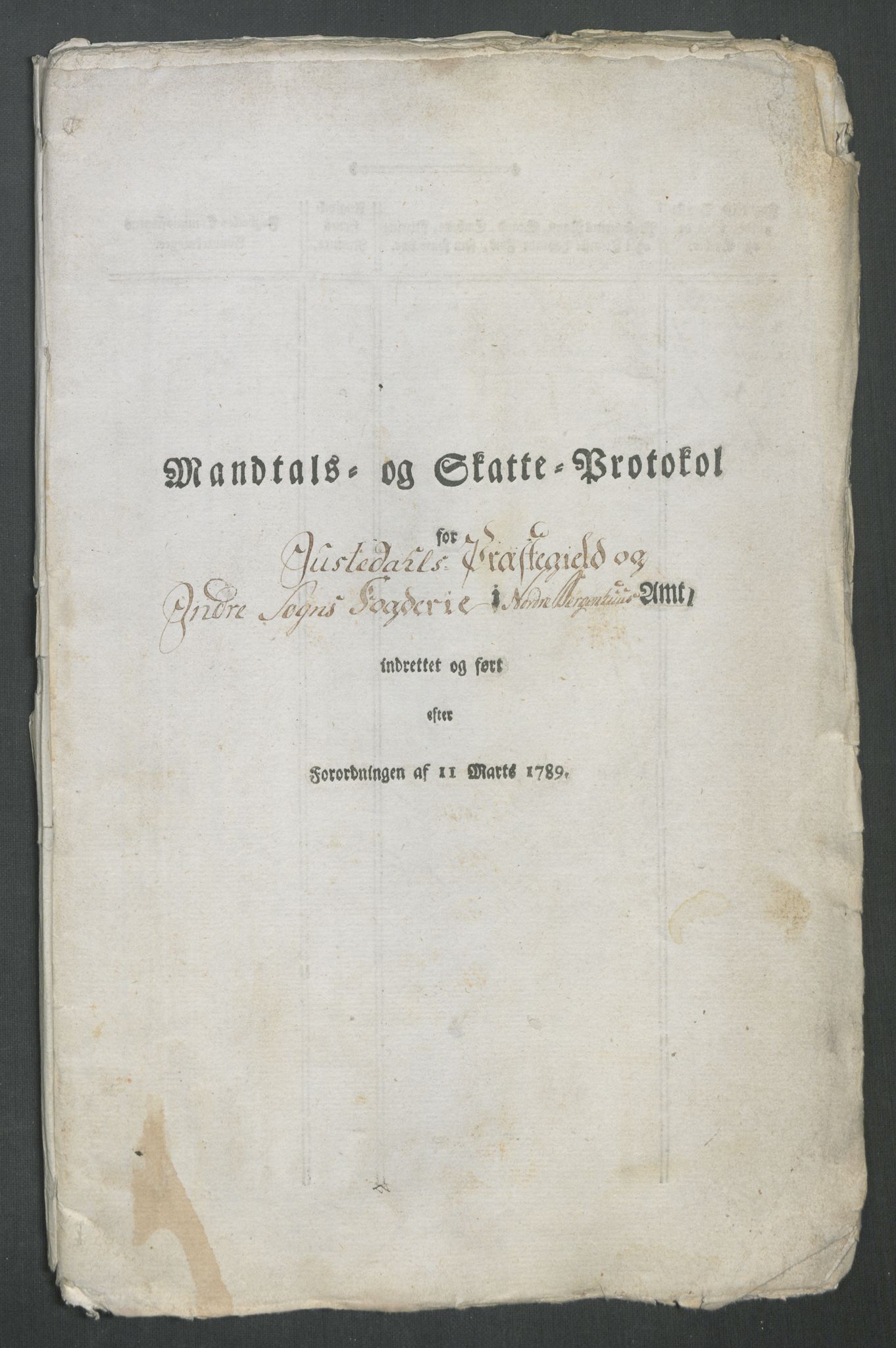 Rentekammeret inntil 1814, Reviderte regnskaper, Mindre regnskaper, AV/RA-EA-4068/Rf/Rfe/L0058: Ytre og Indre Sogn fogderi, 1789, s. 205