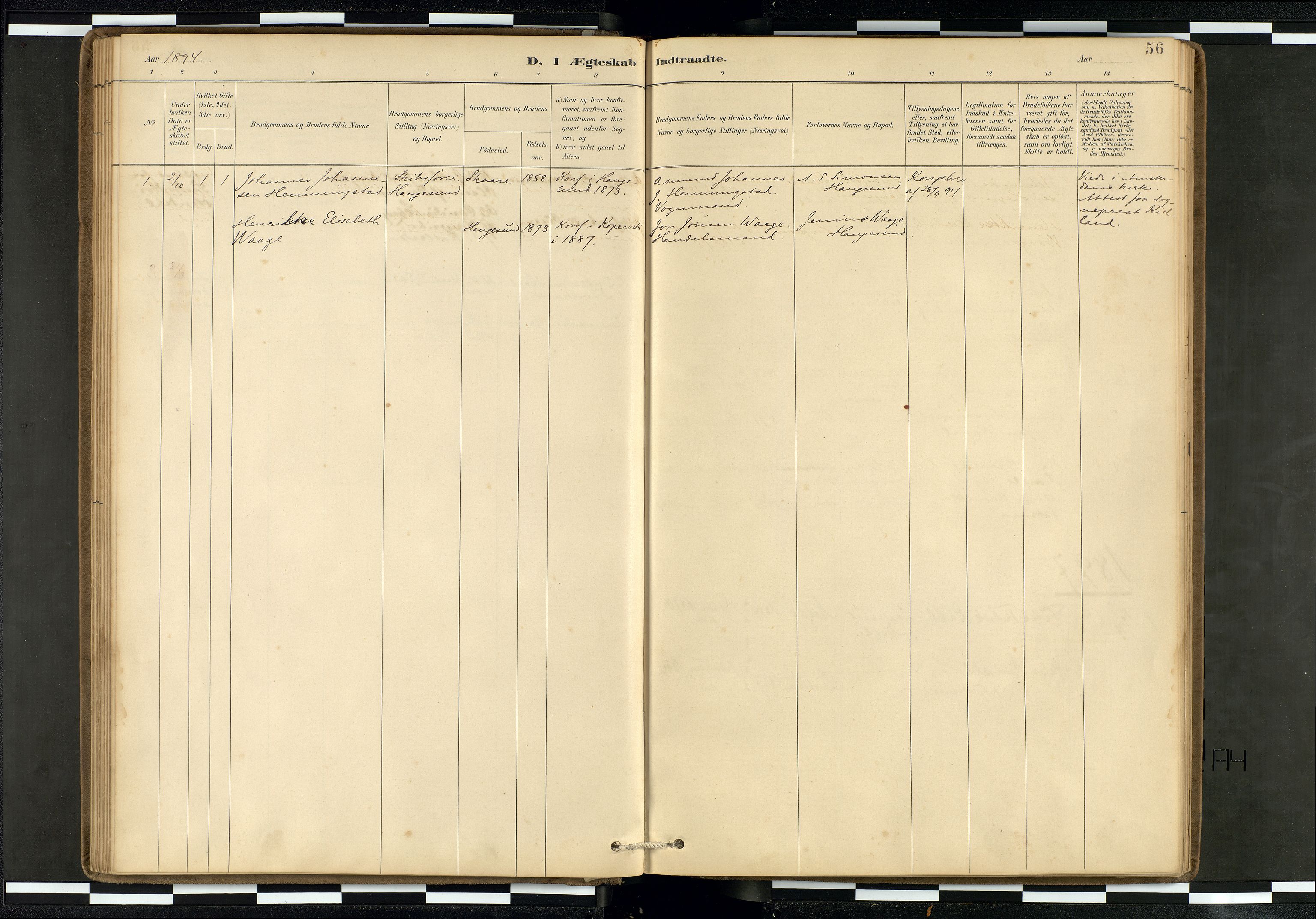 Den norske sjømannsmisjon i utlandet/Hollandske havner (Amsterdam-Rotterdam-Europort), AV/SAB-SAB/PA-0106/H/Ha/Haa/L0002: Ministerialbok nr. A 2, 1887-1907, s. 55b-56a